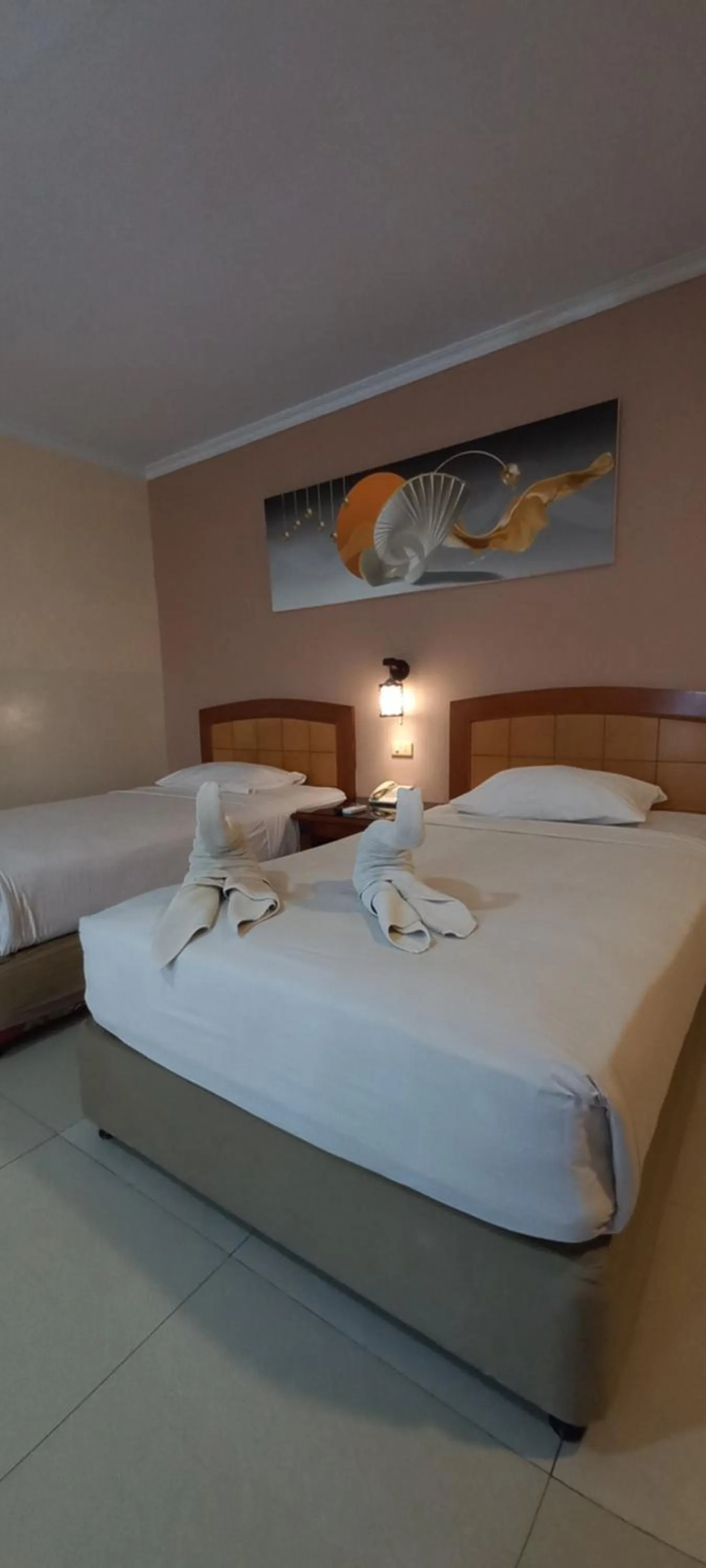 Bed in Hotel Celebes