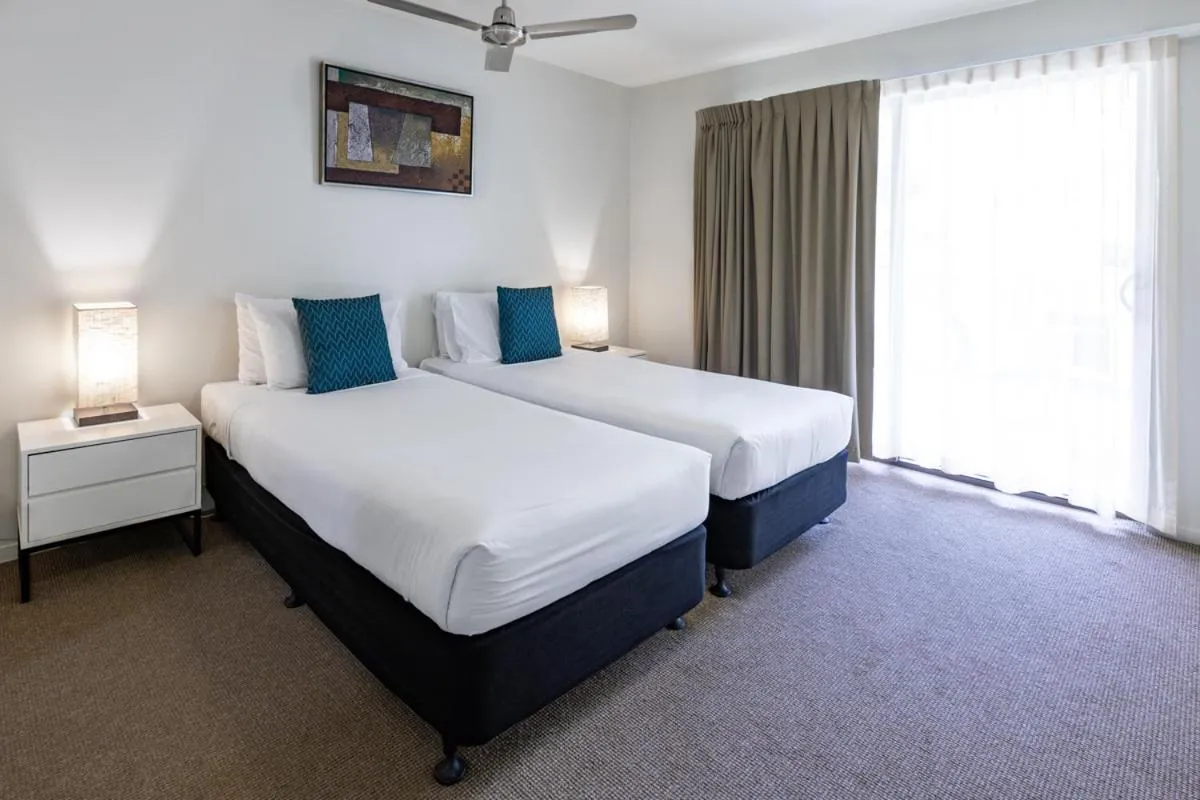Bedroom, Bed in Essence Apartments Chermside