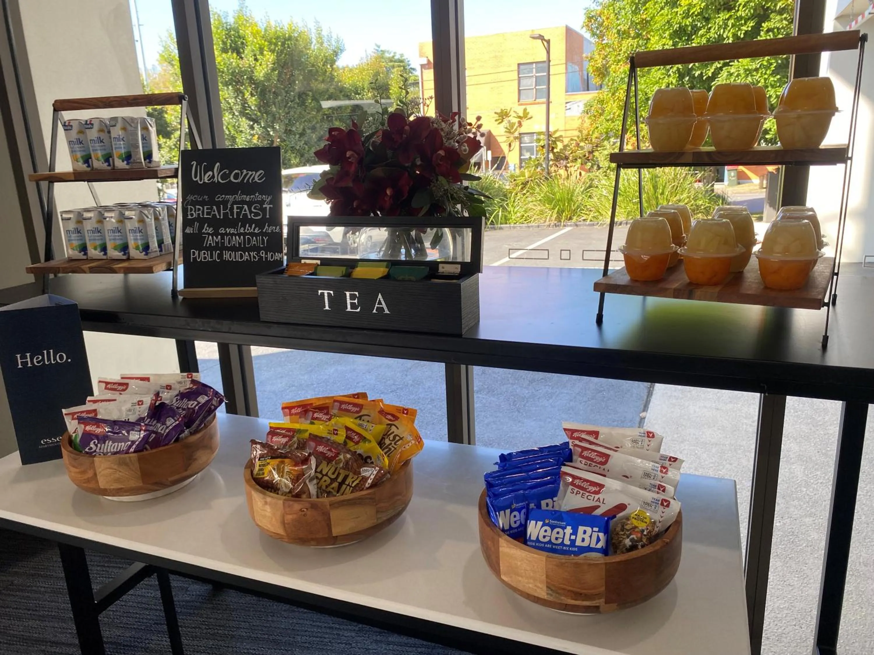 Breakfast in Essence Apartments Chermside