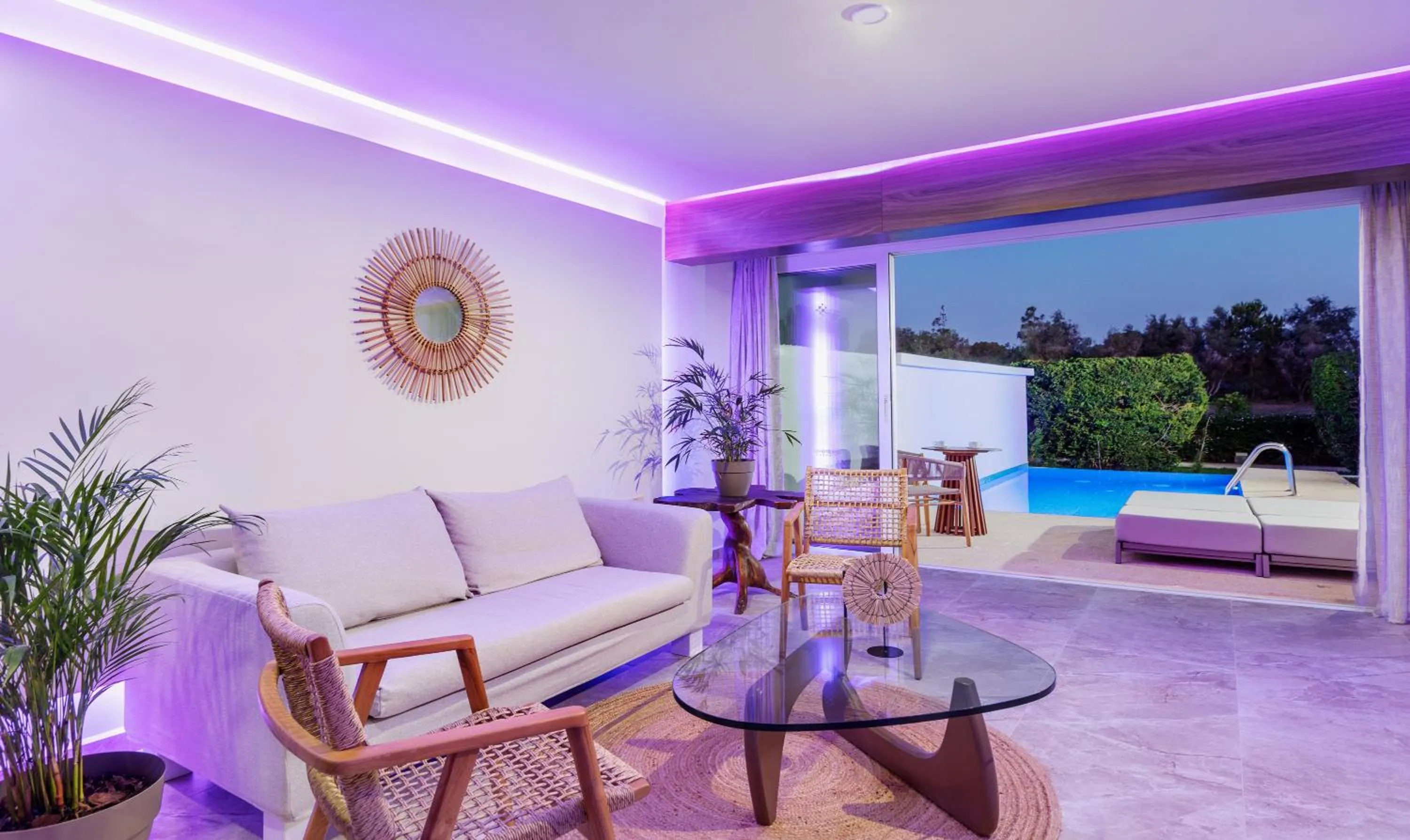 Living room in So White Beach Resort