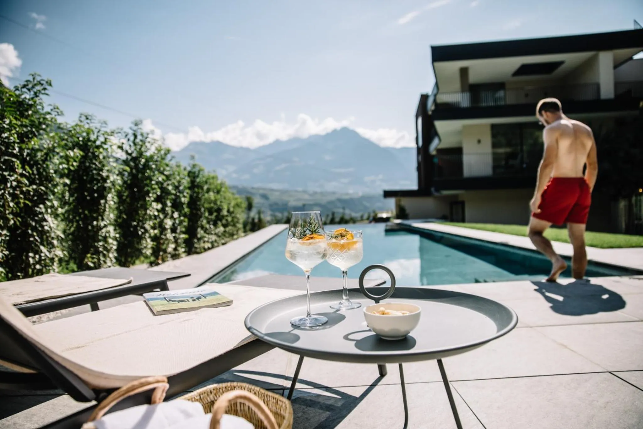 Pool view in Garni-Hotel Der Forsterhof