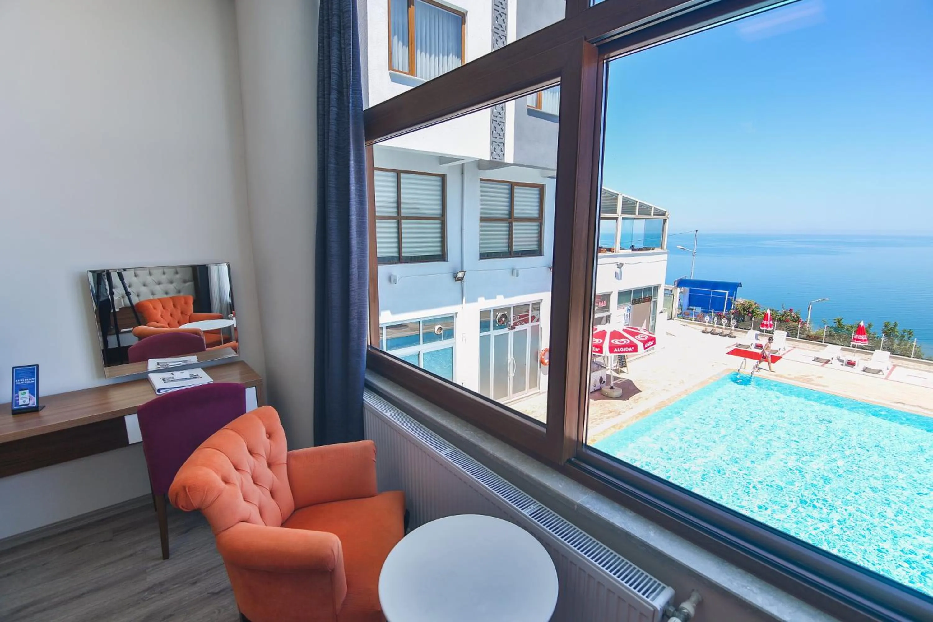 Pool view in Amasra Diamond Hotel