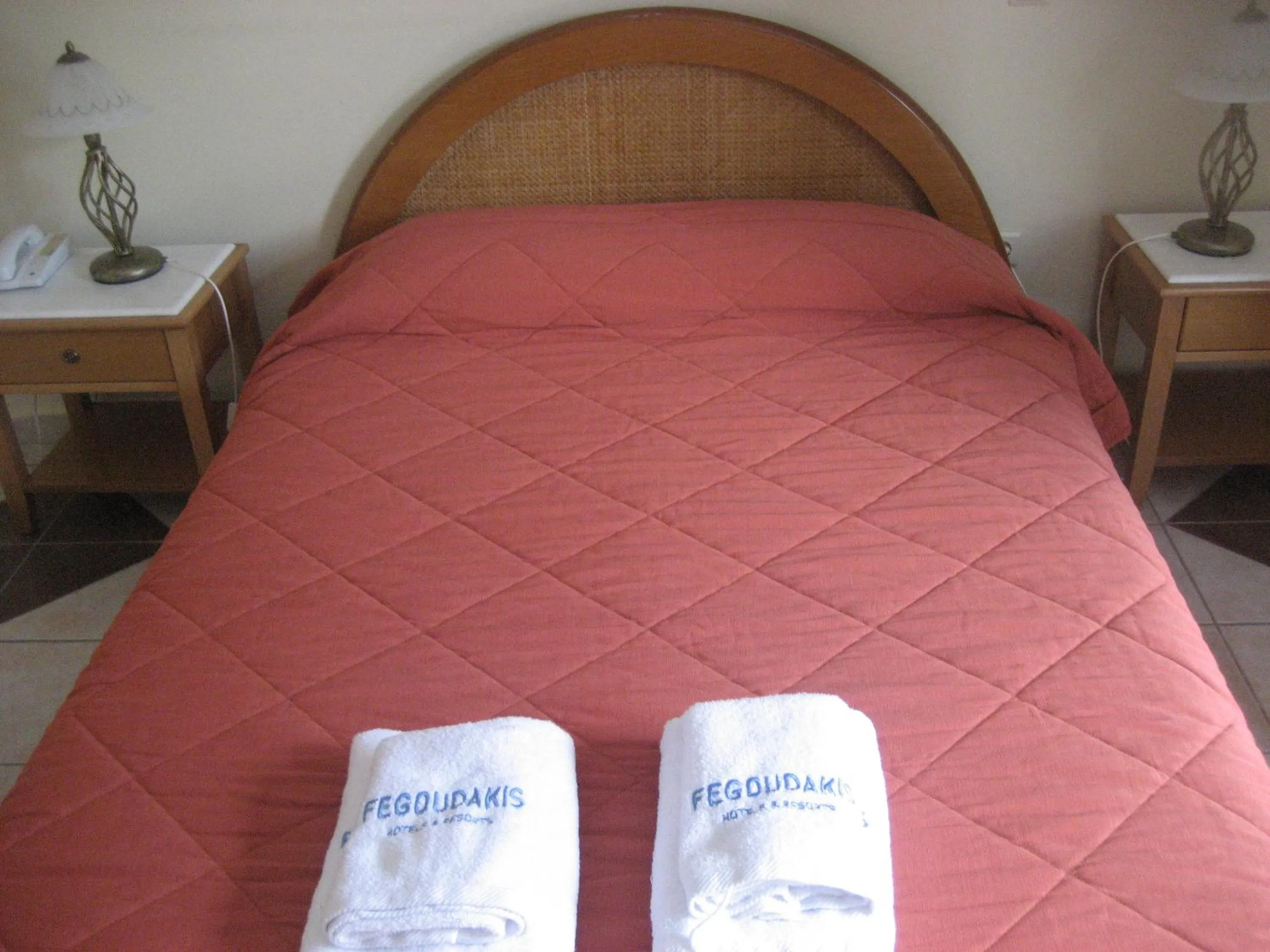 Bed in Kyveli Hotel Apartments