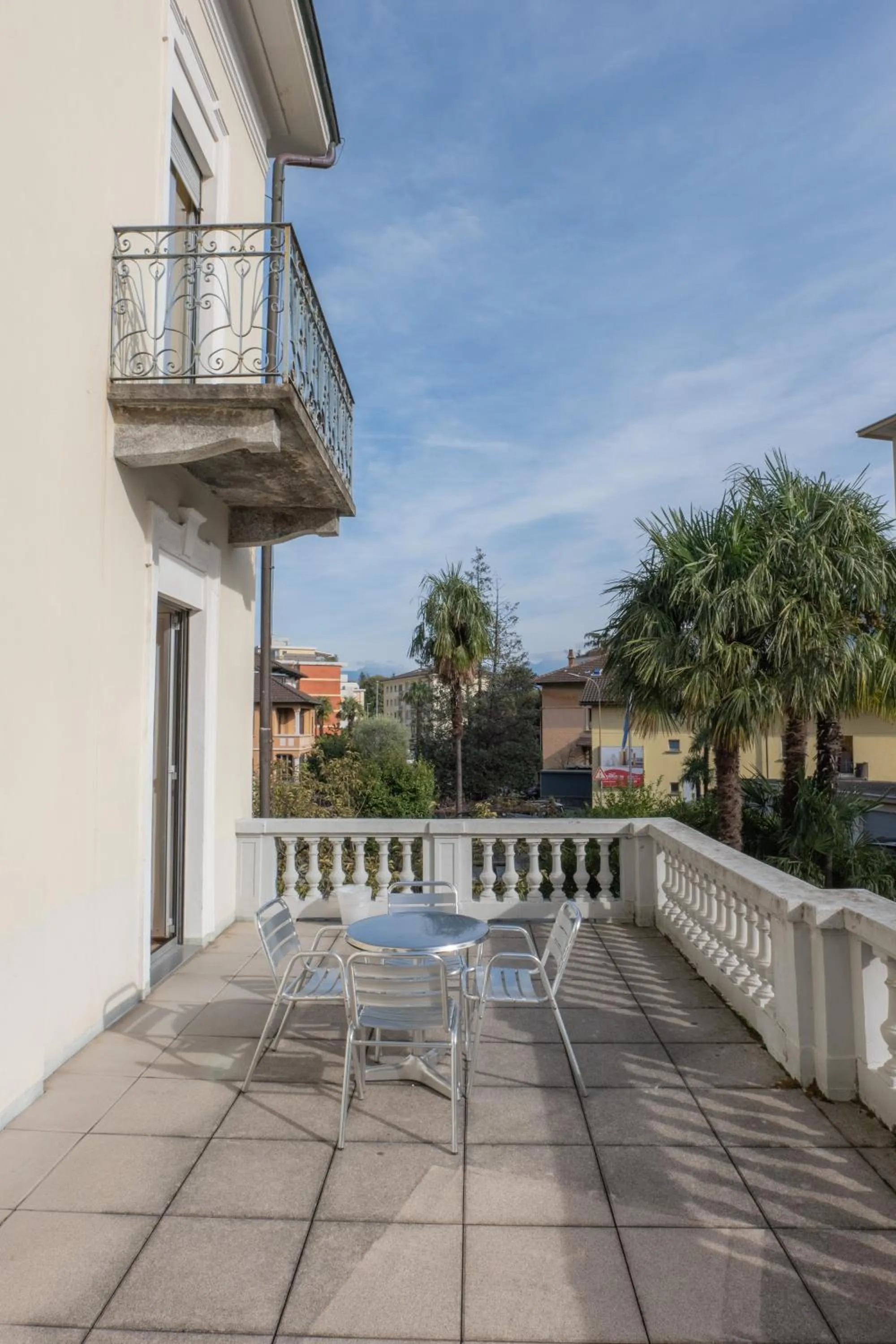Balcony/Terrace in Locarno Youth Hostel