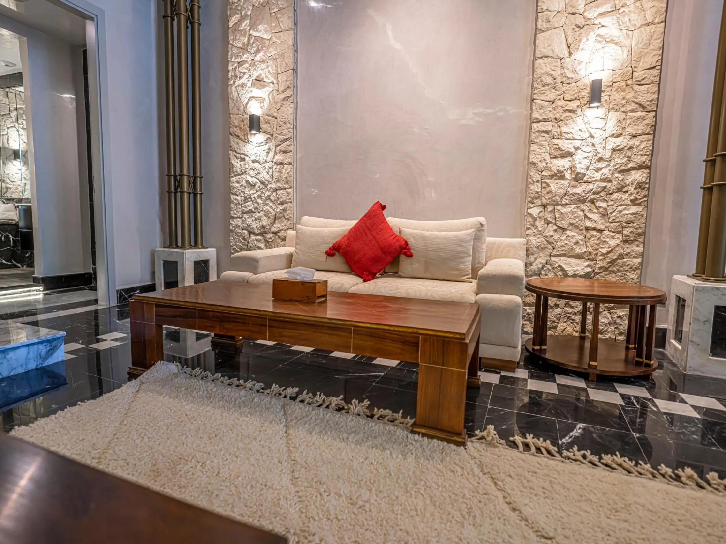 Living room in Palais Mirage d'Atlas, Suites de Luxe & Spa