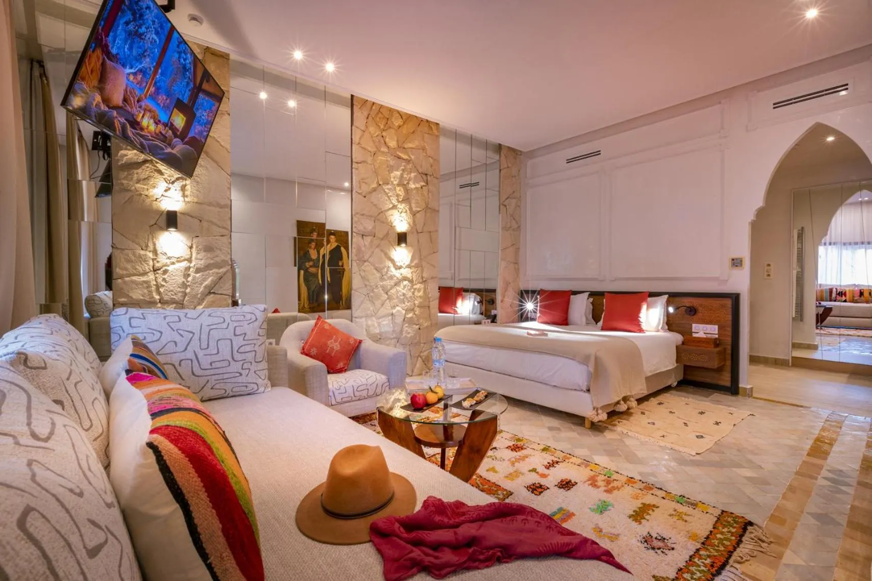 Bedroom, Bed in Palais Mirage d'Atlas, Suites de Luxe & Spa