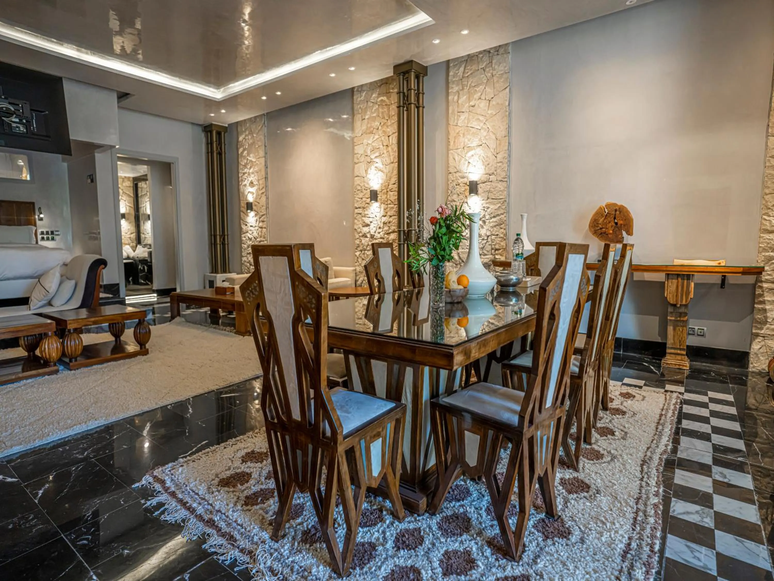 Living room in Palais Mirage d'Atlas, Suites de Luxe & Spa