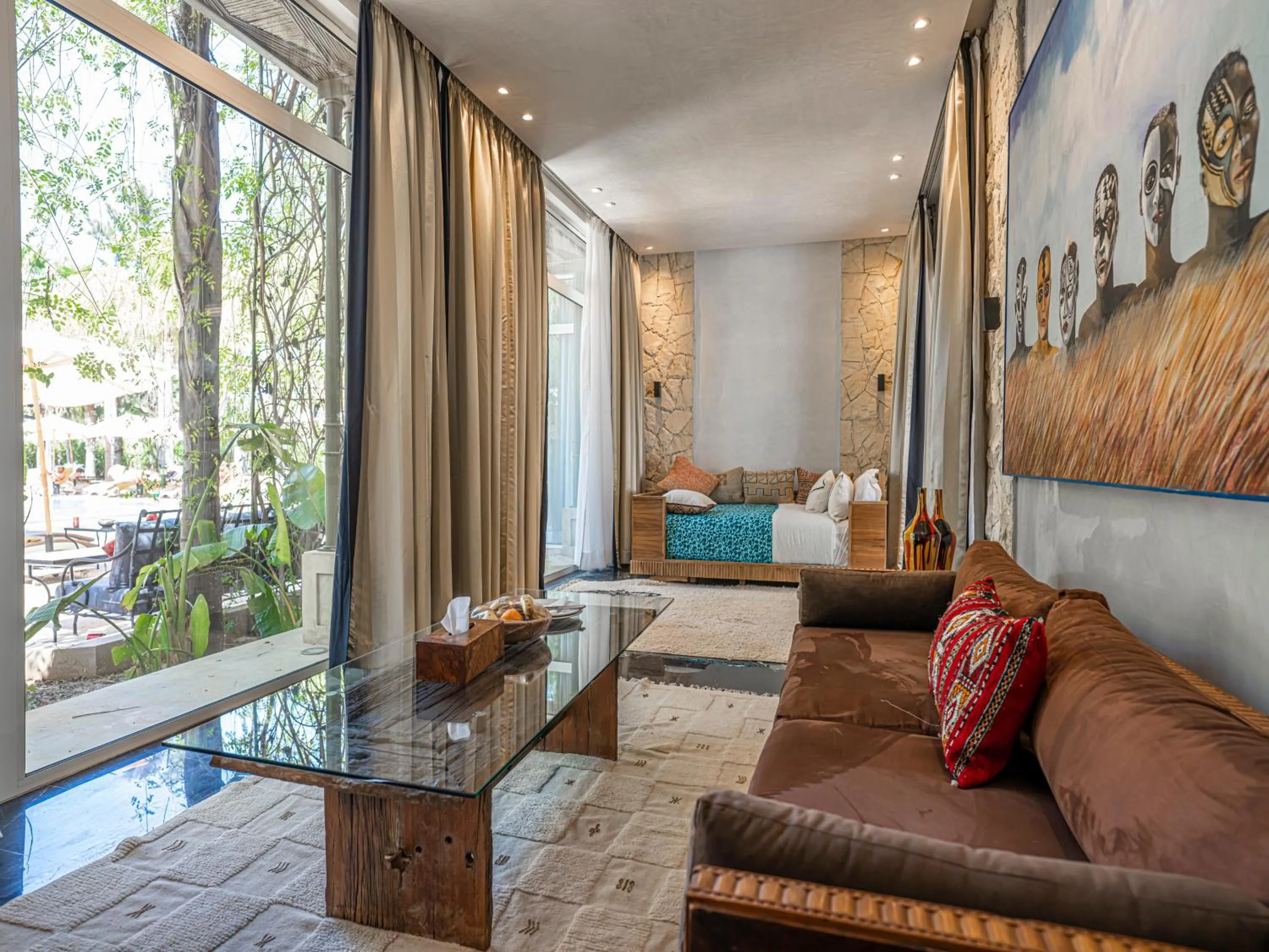 Living room in Palais Mirage d'Atlas, Suites de Luxe & Spa