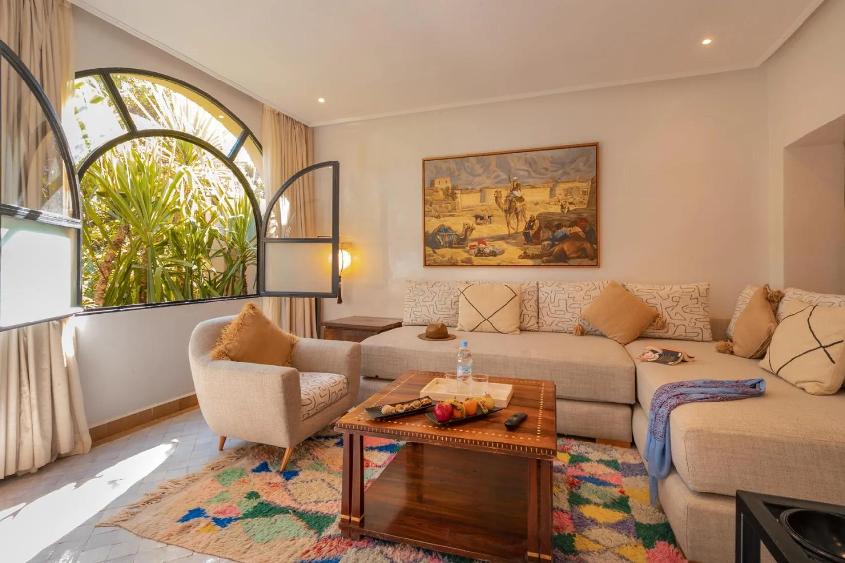 Living room in Palais Mirage d'Atlas, Suites de Luxe & Spa