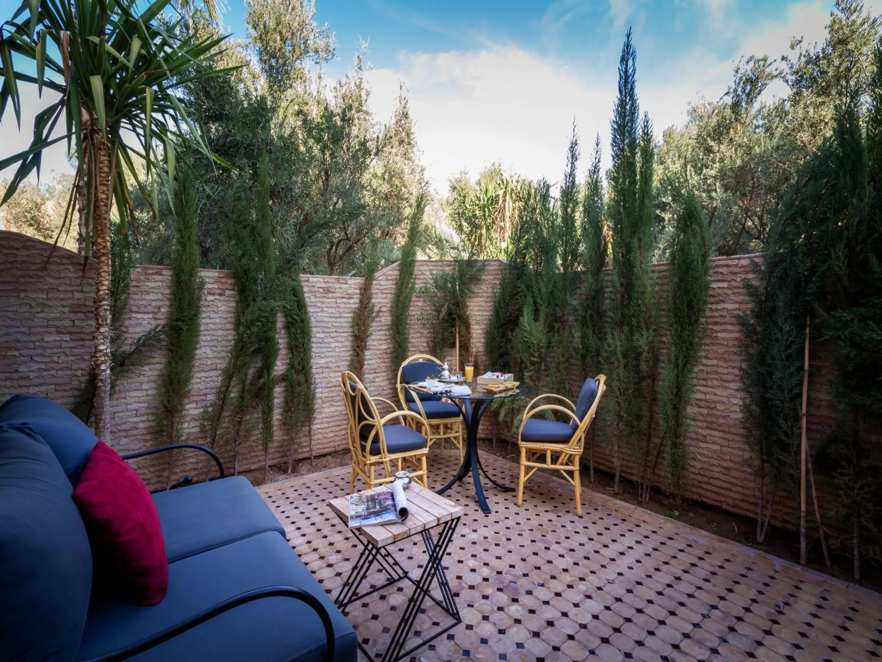 Patio in Palais Mirage d'Atlas, Suites de Luxe & Spa