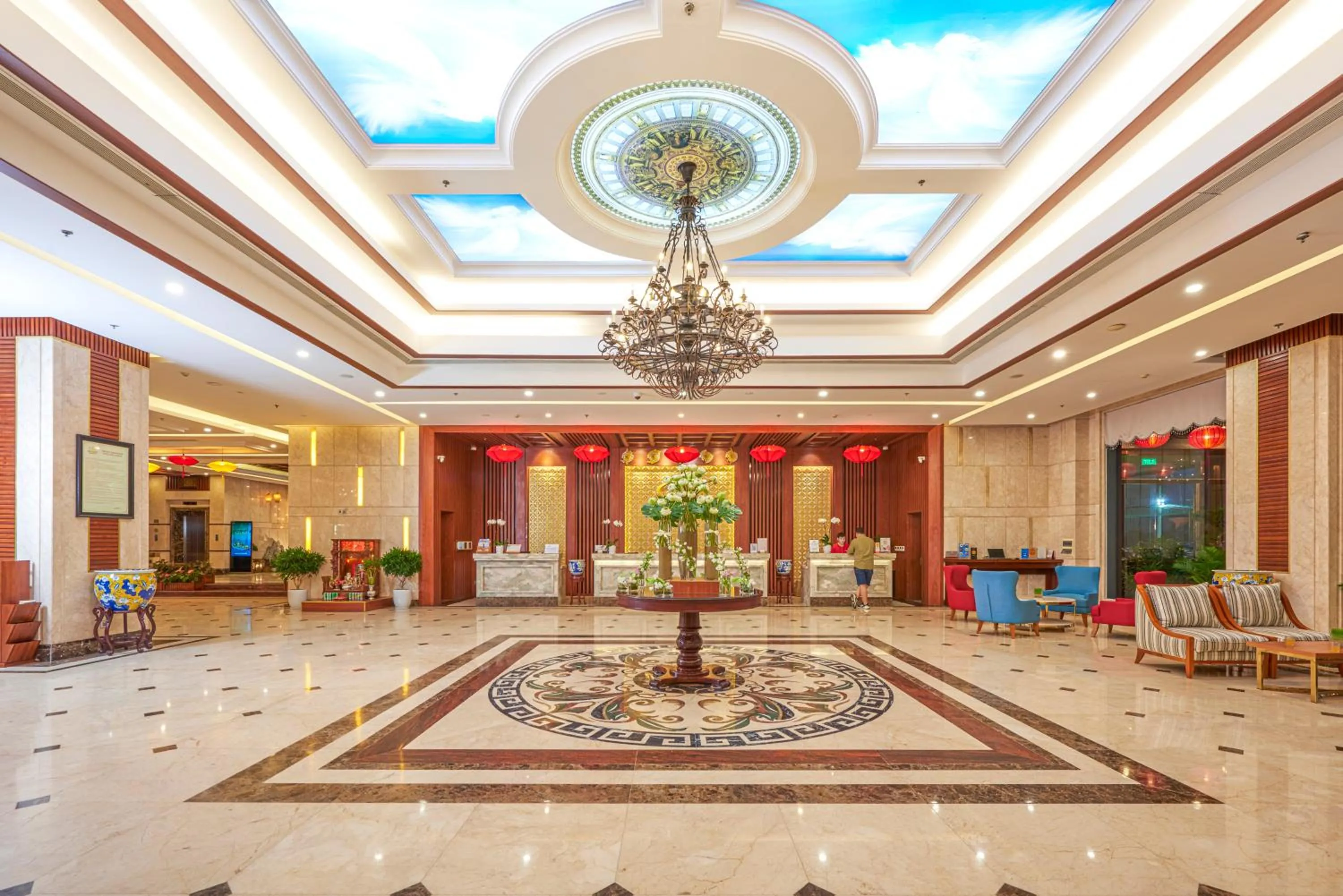 Lobby or reception in DLG Hotel Danang