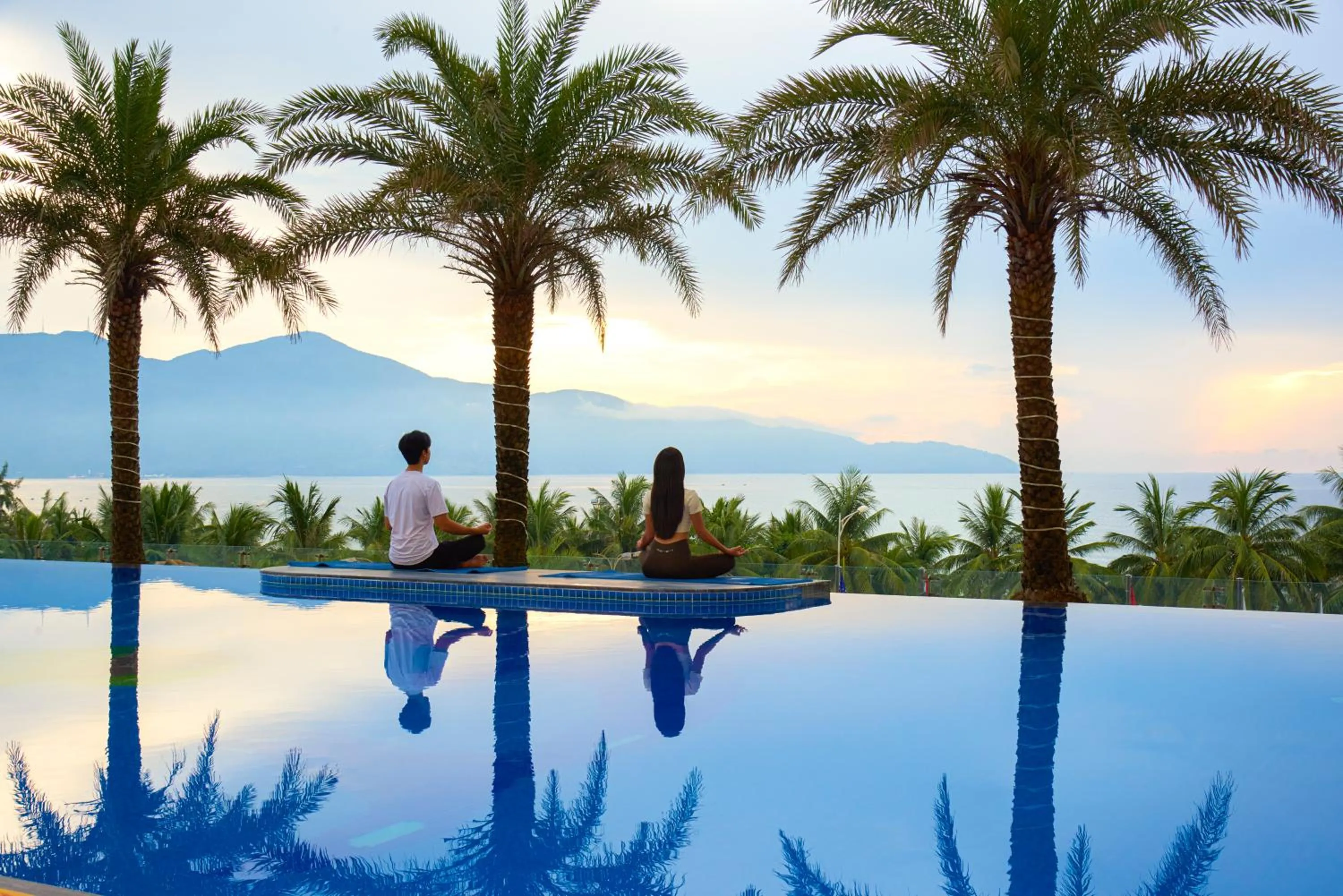 Swimming pool in DLG Hotel Danang