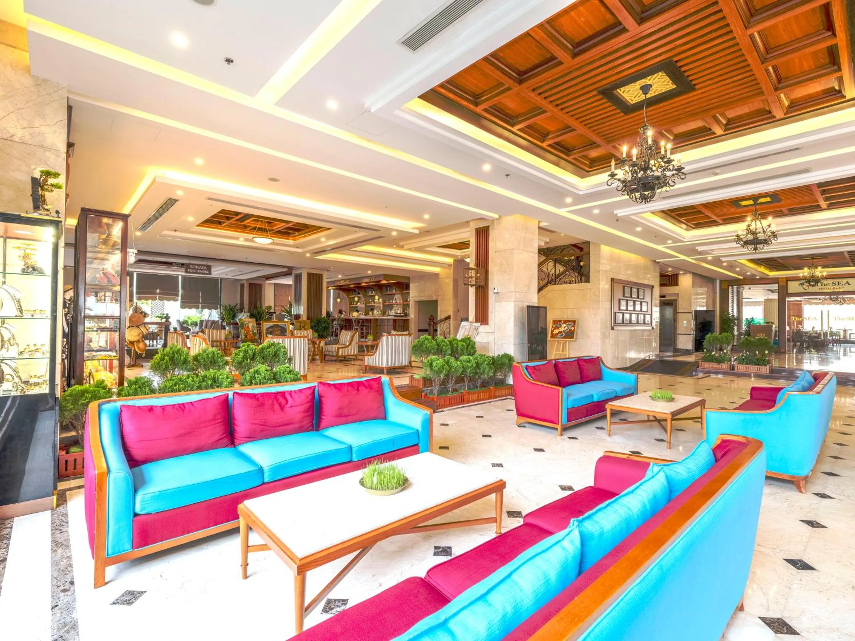 Lobby or reception in DLG Hotel Danang