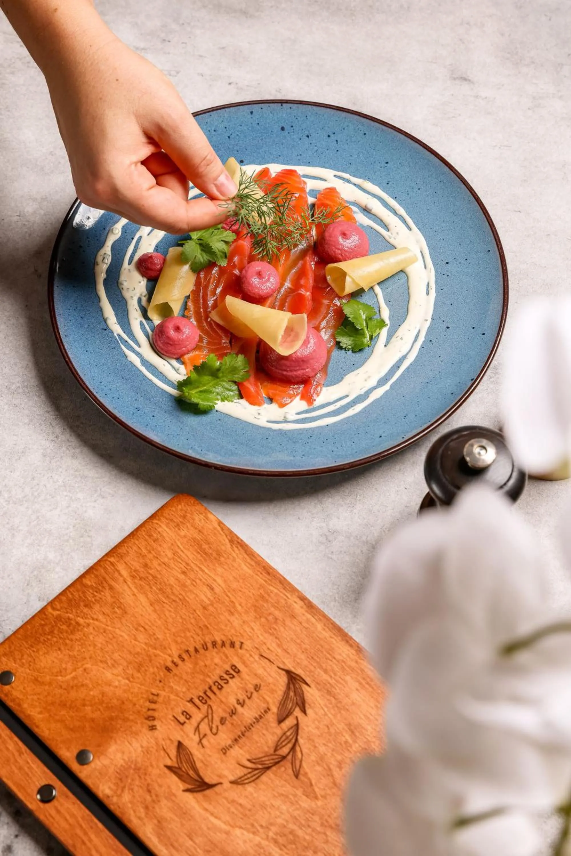 Restaurant/places to eat in La Terrasse Fleurie, Logis, Hôtel et Restaurant