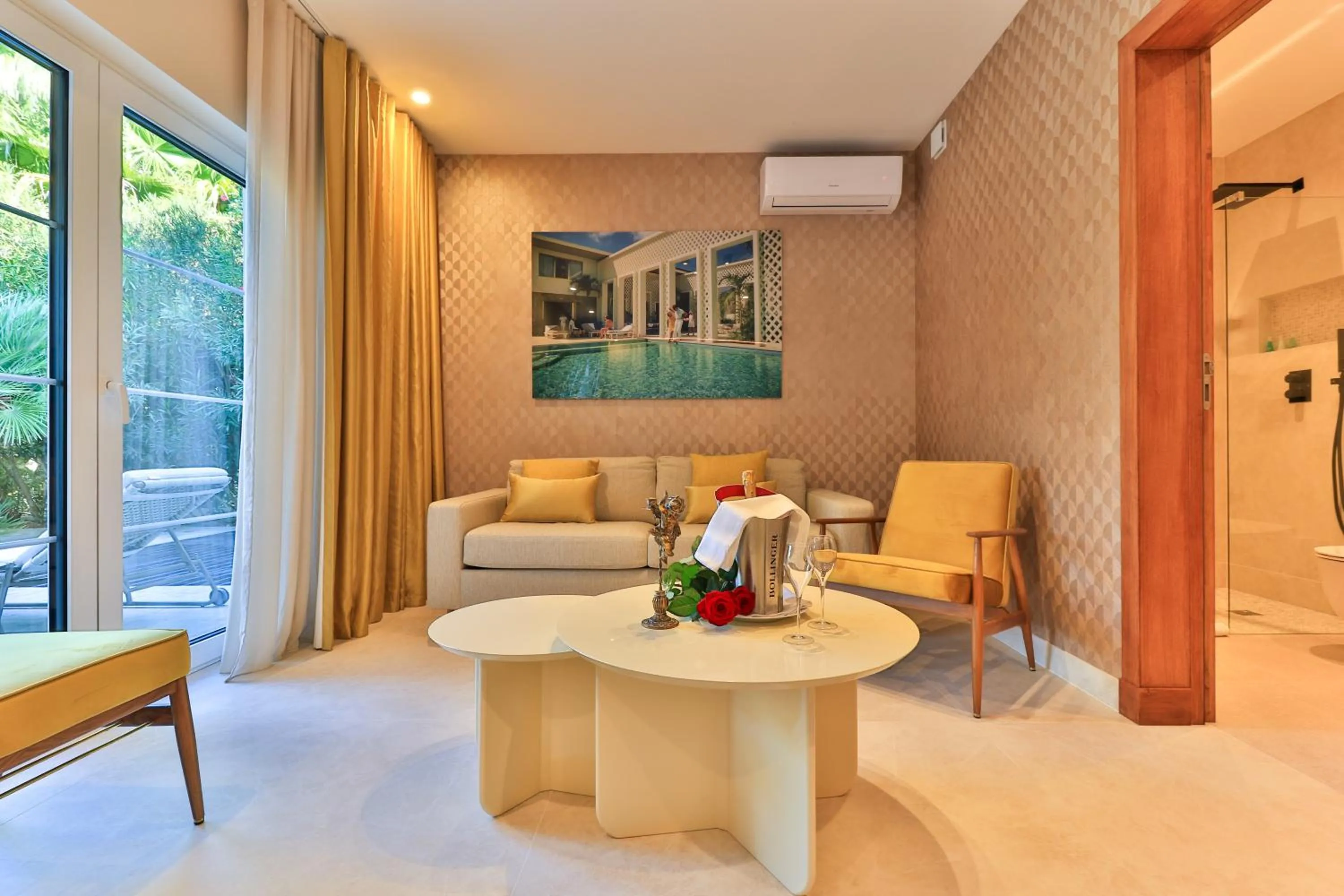 Living room in Hostellerie La Farandole