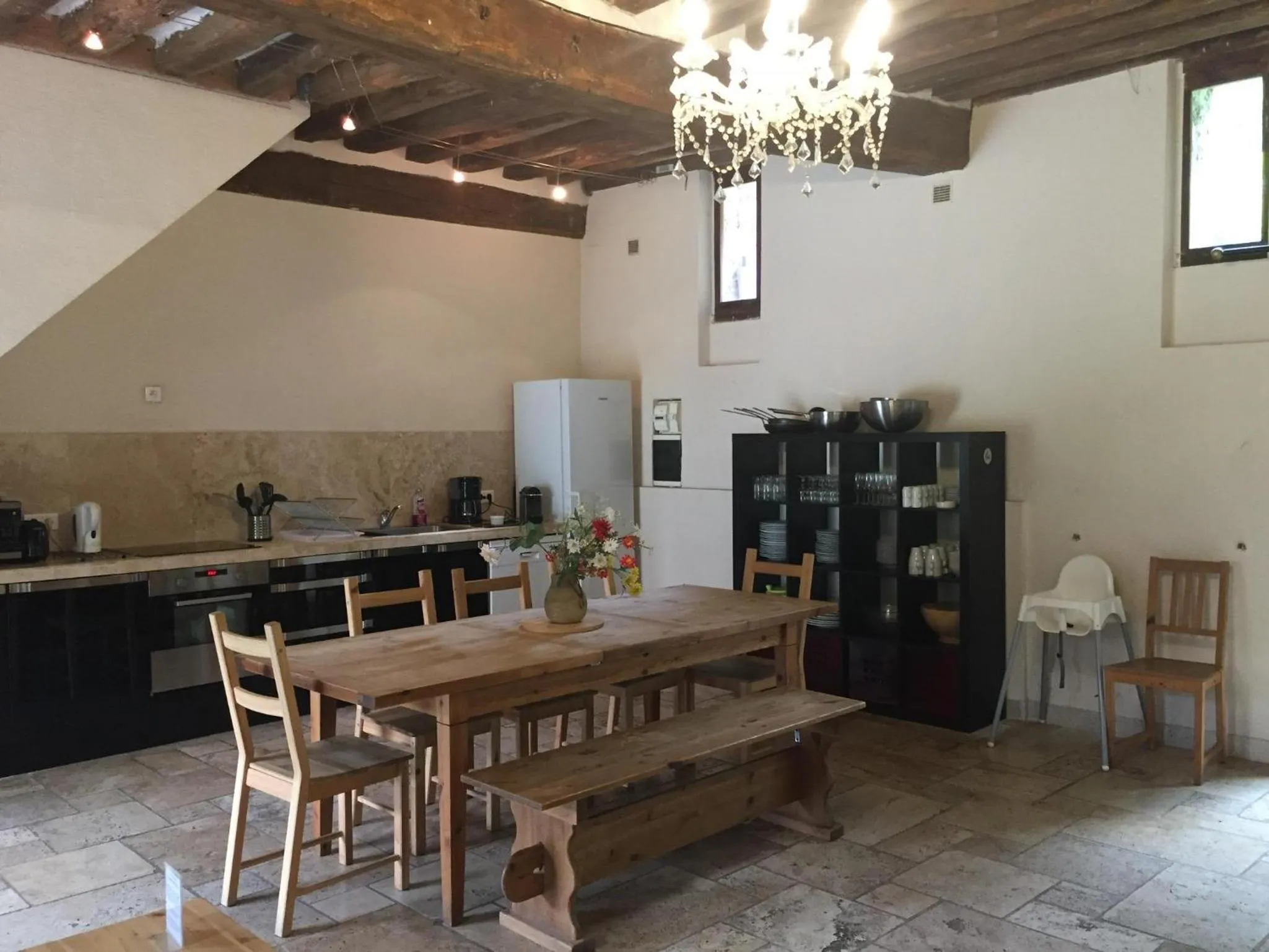 Dining area in La Ferme des Moulineaux