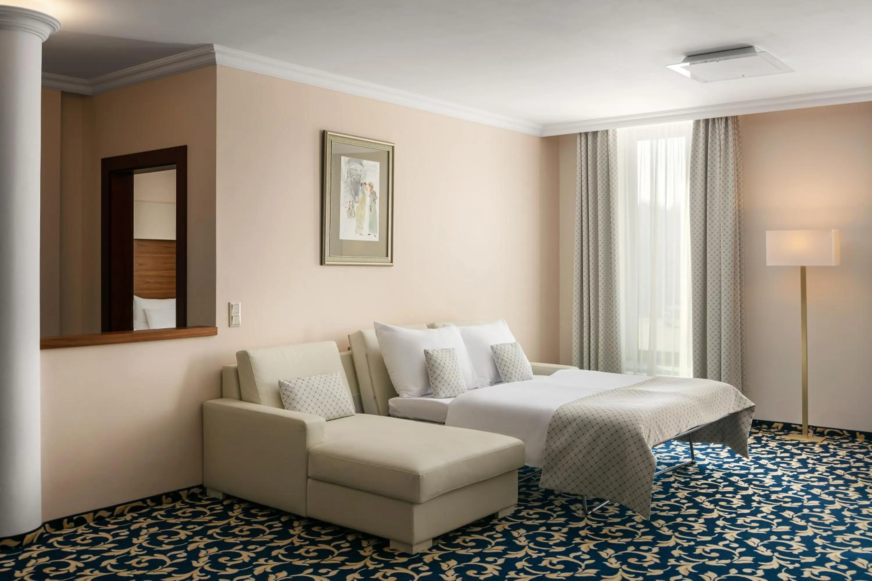 Bed in Grandhotel Nabokov