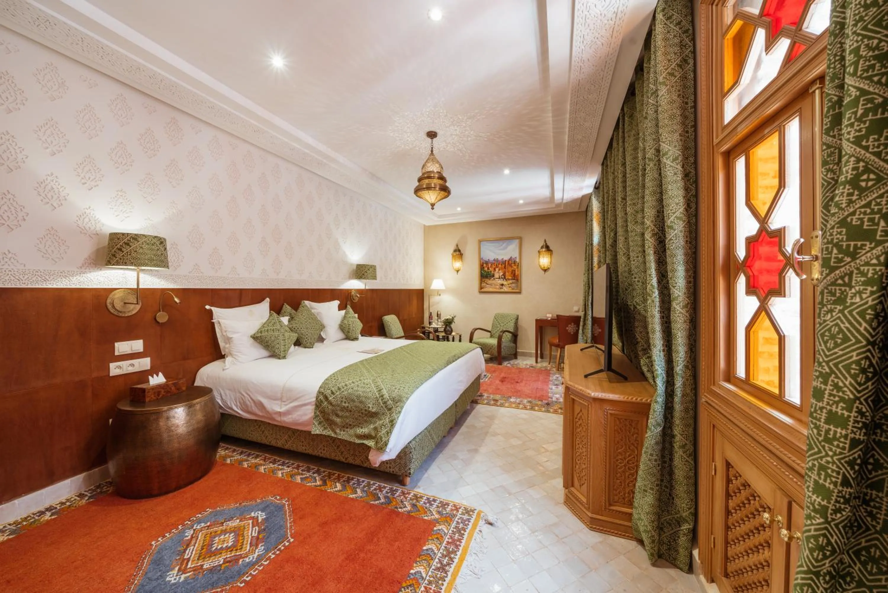 Bed in La Maison Arabe Hotel, Spa & Cooking Workshops