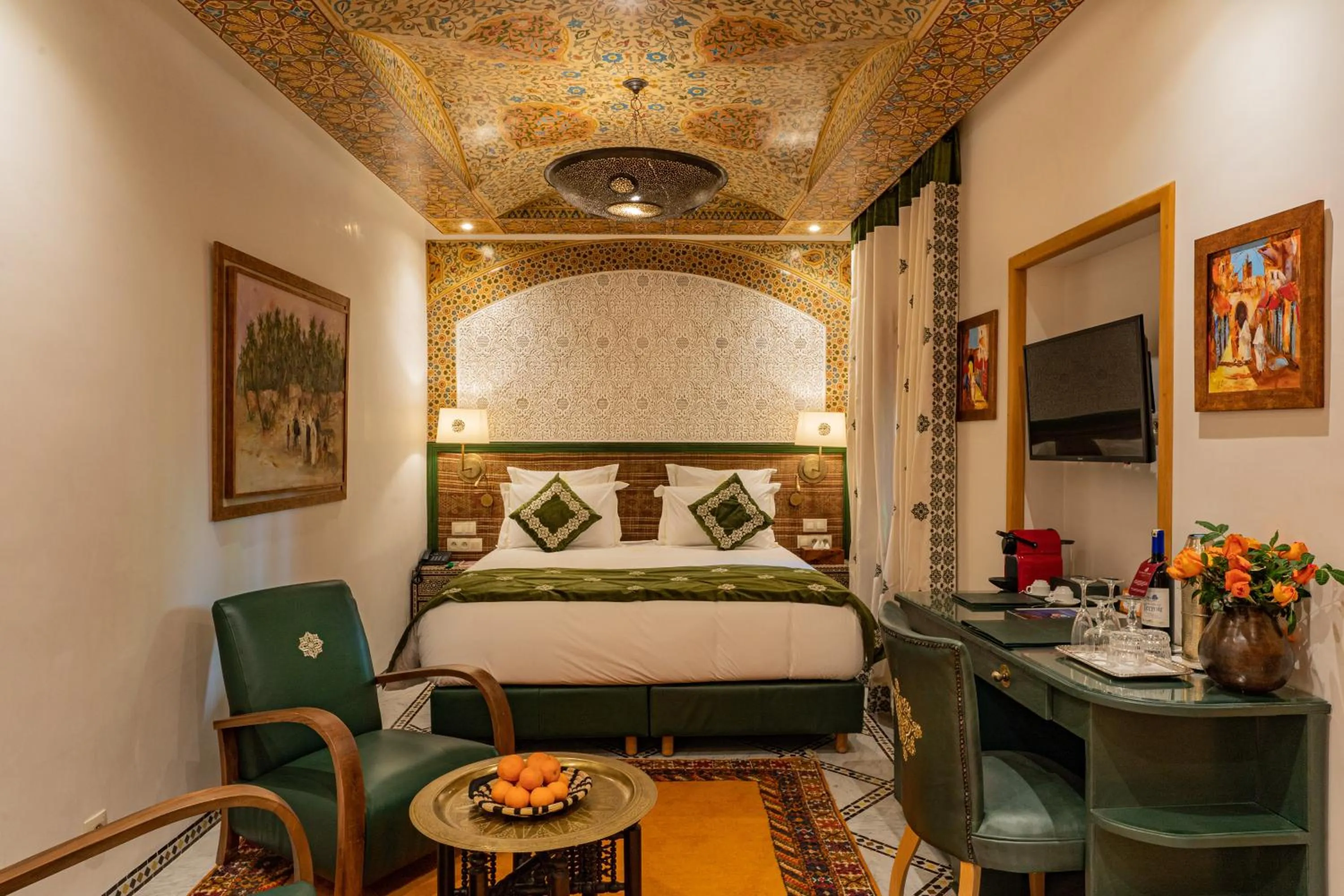 Bed in La Maison Arabe Hotel, Spa & Cooking Workshops