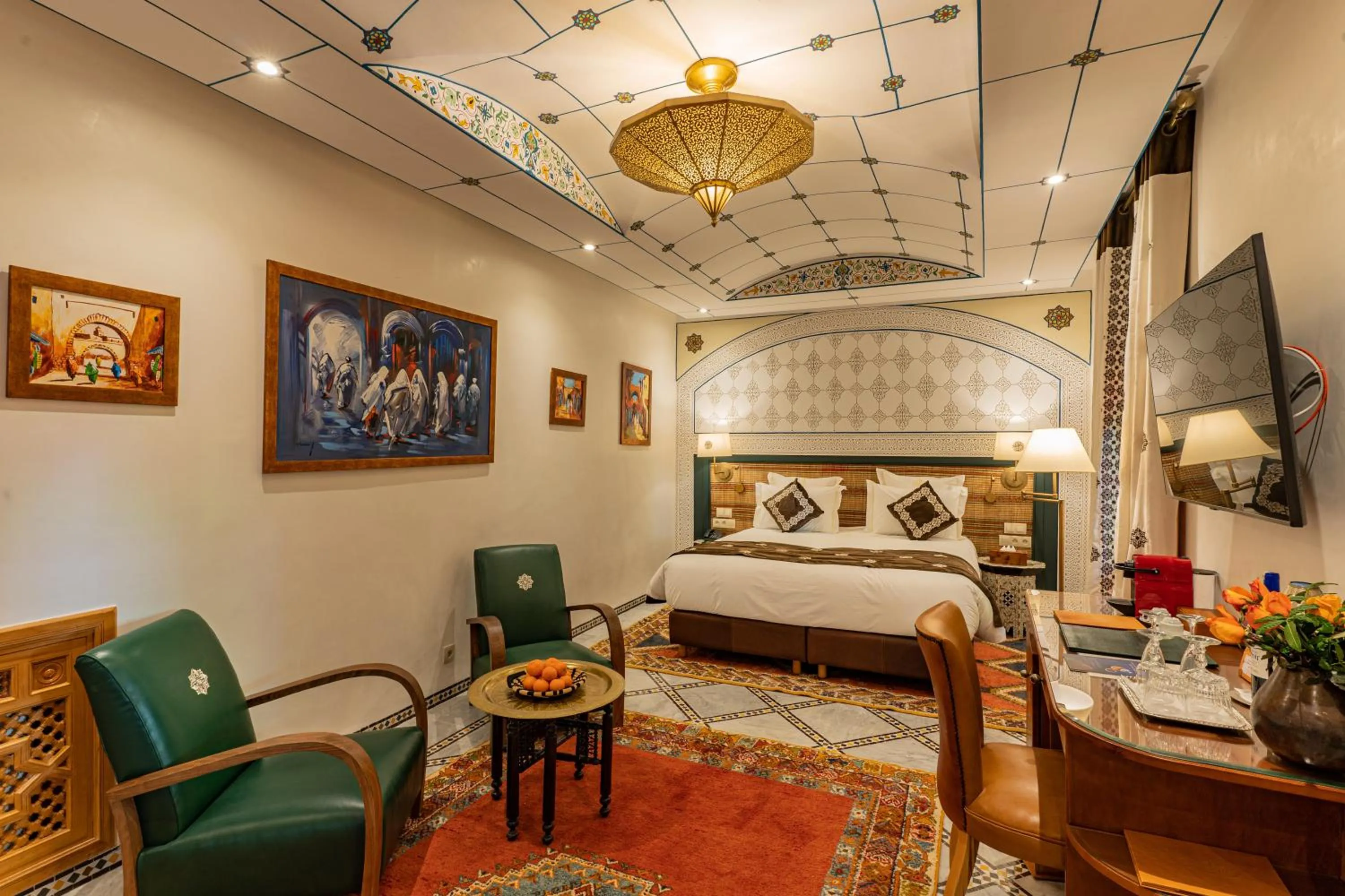 Bed in La Maison Arabe Hotel, Spa & Cooking Workshops