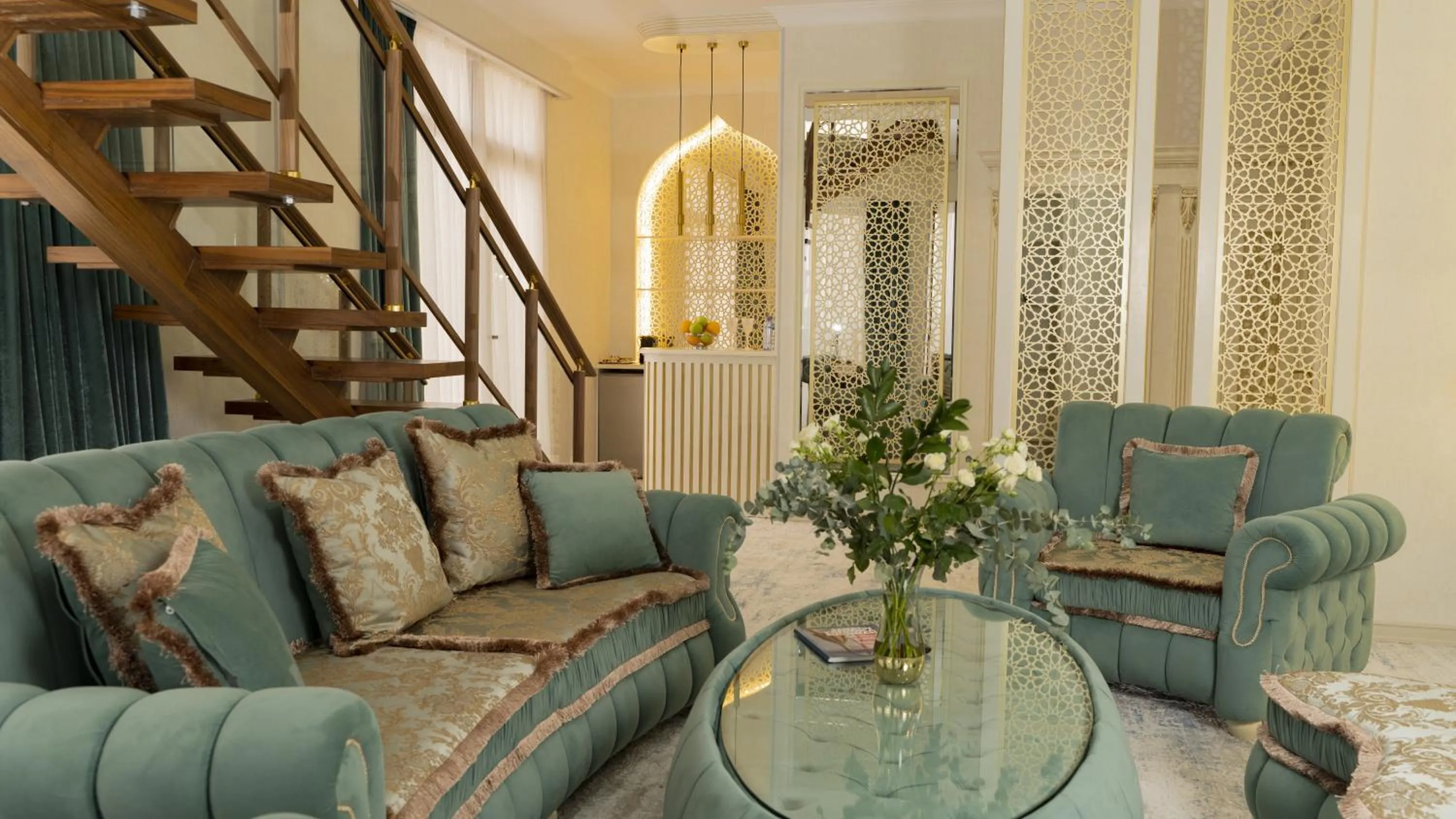 Seating area in DiliMah Premium Luxury