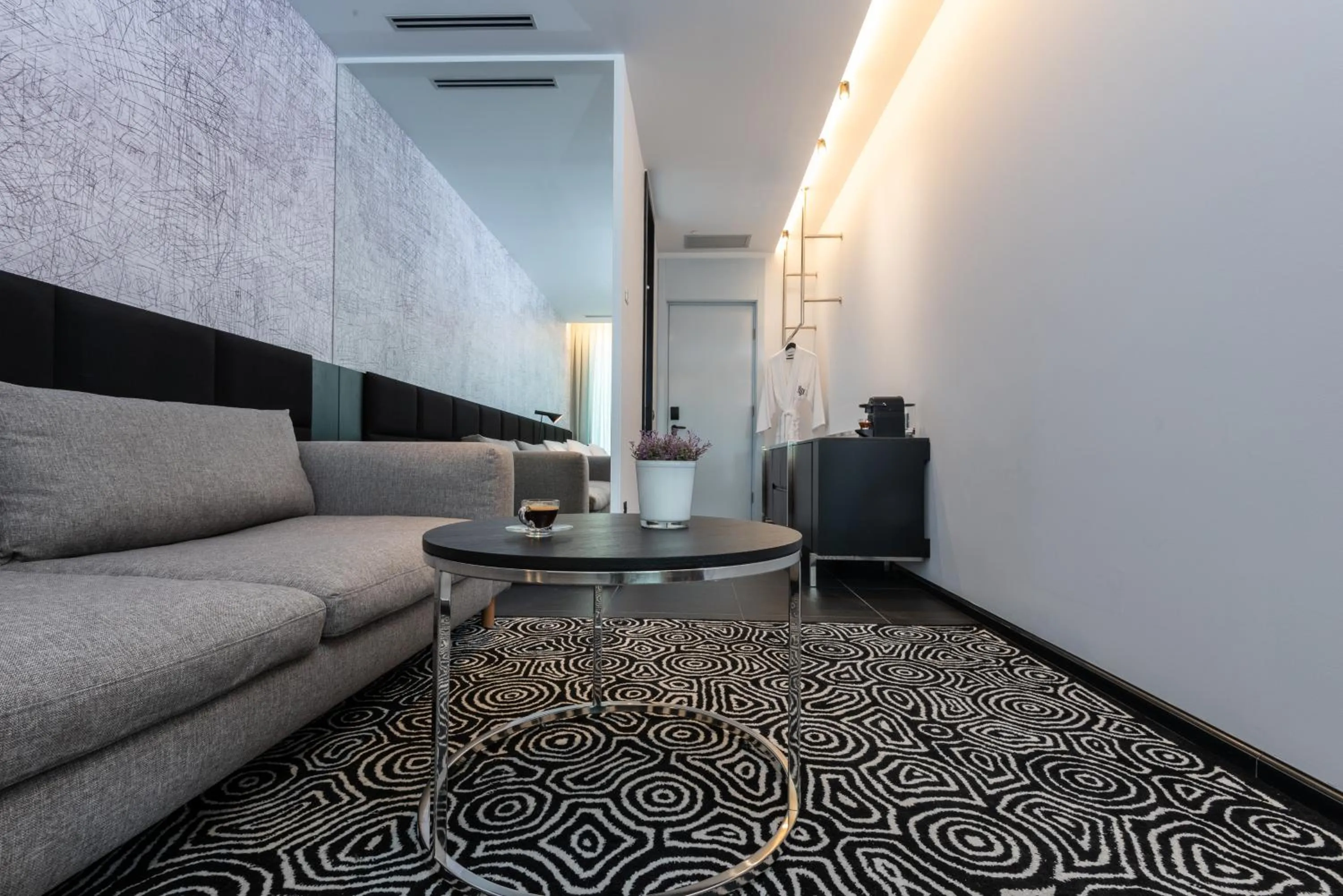 Seating area in NYX Herzliya