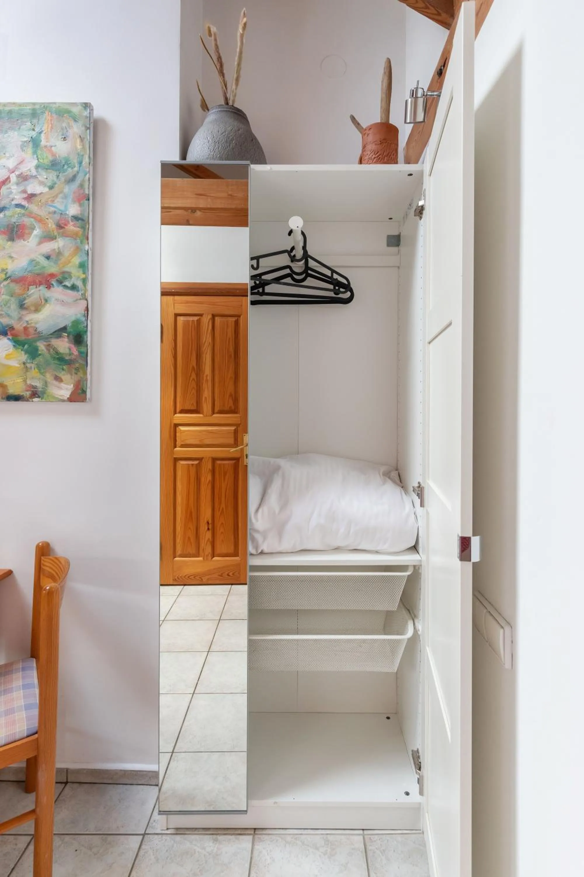 wardrobe, Bed in House of Sun