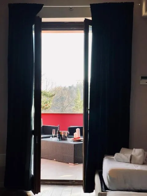 Bed in Hotel Eremo