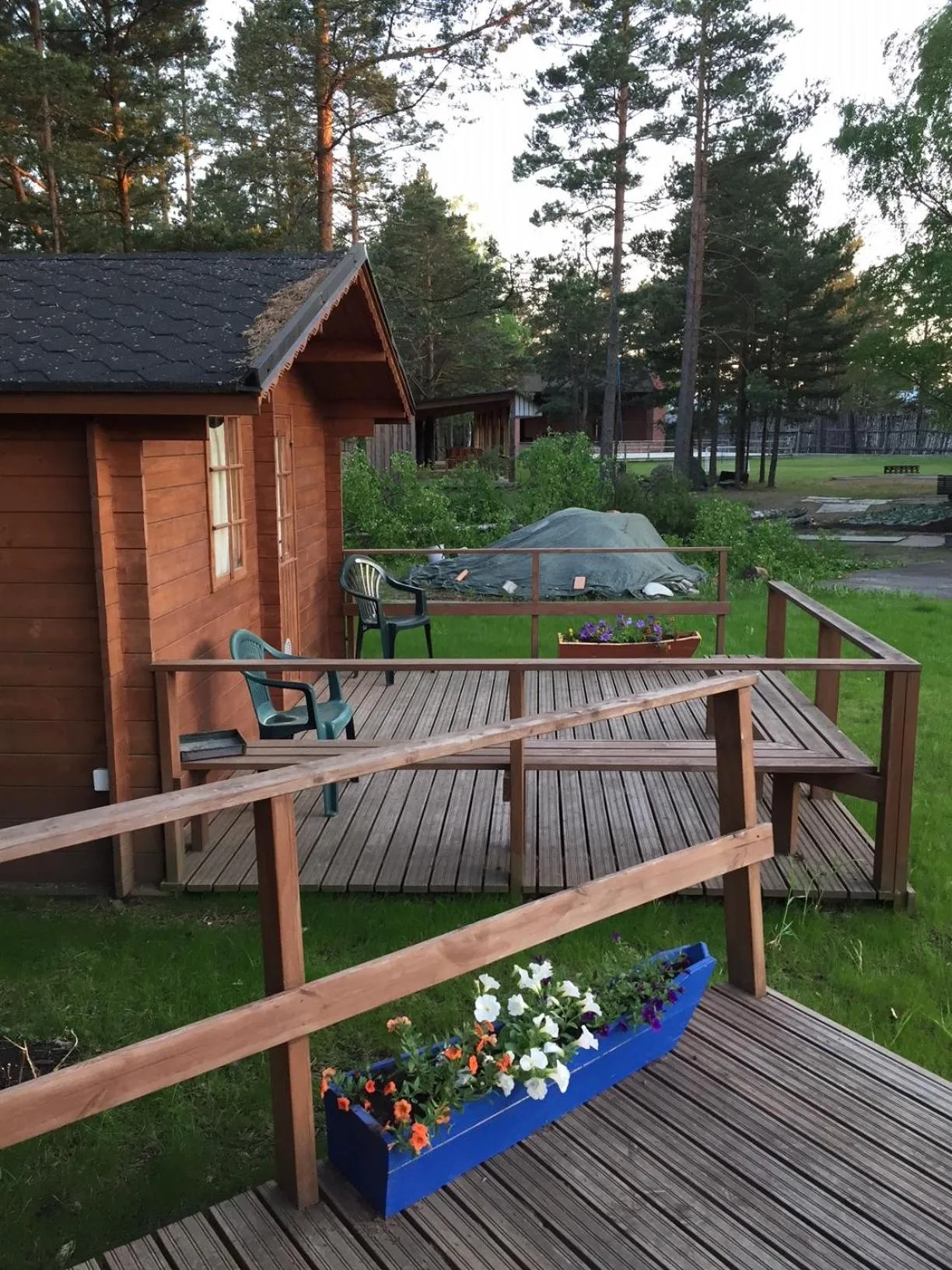 Patio in Viking Motel