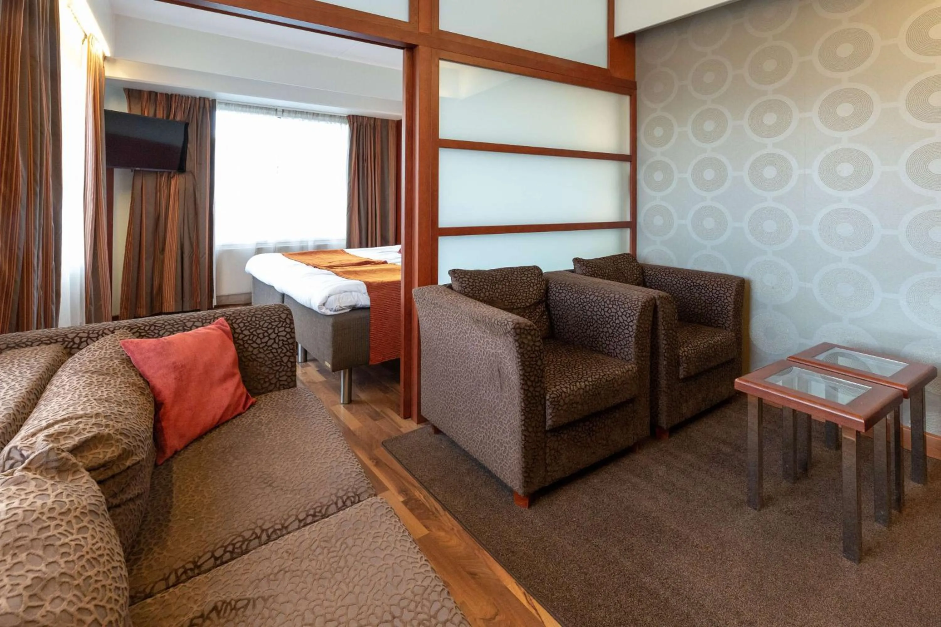 Bedroom, Bed in Scandic Atlas