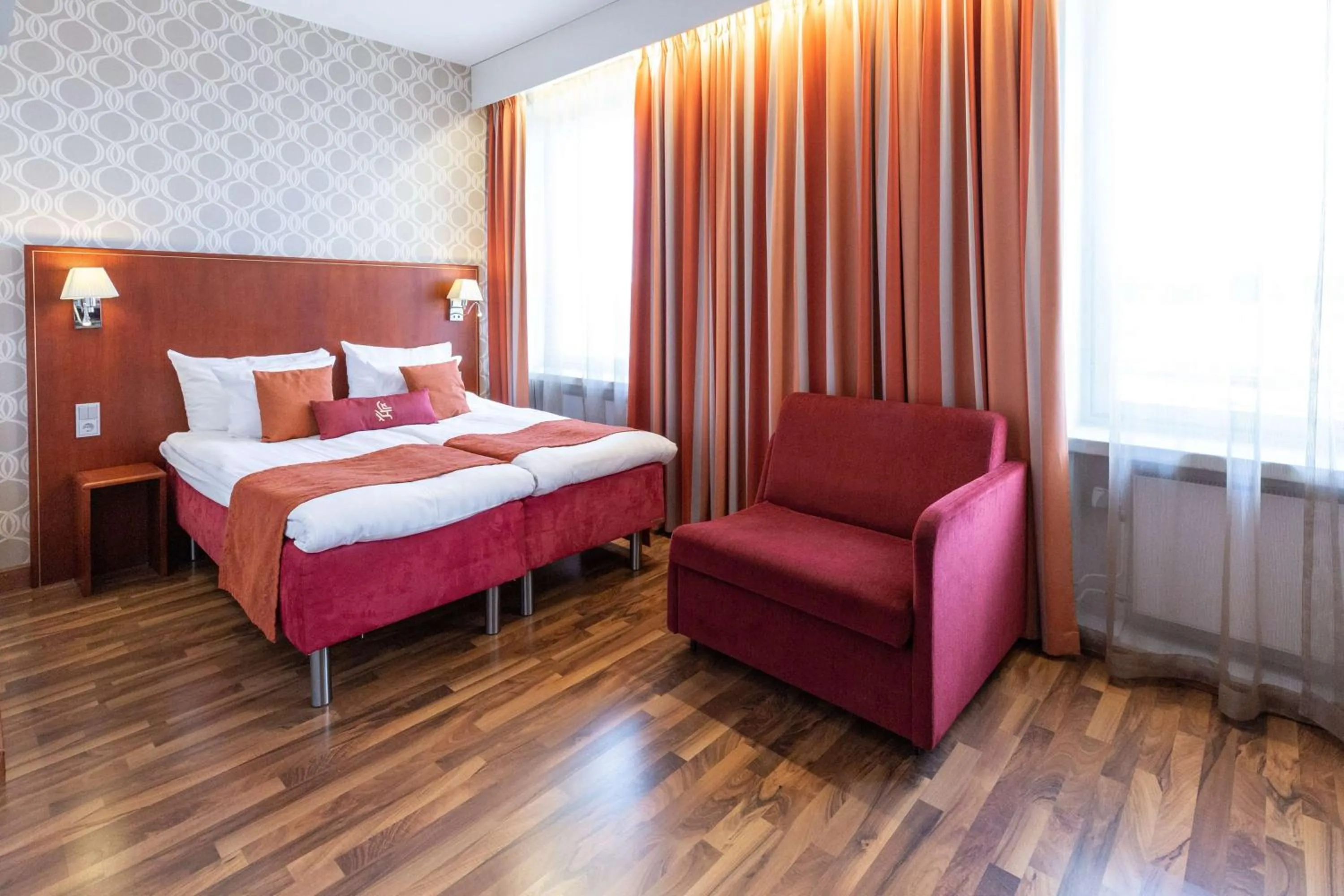 Bedroom, Bed in Scandic Atlas