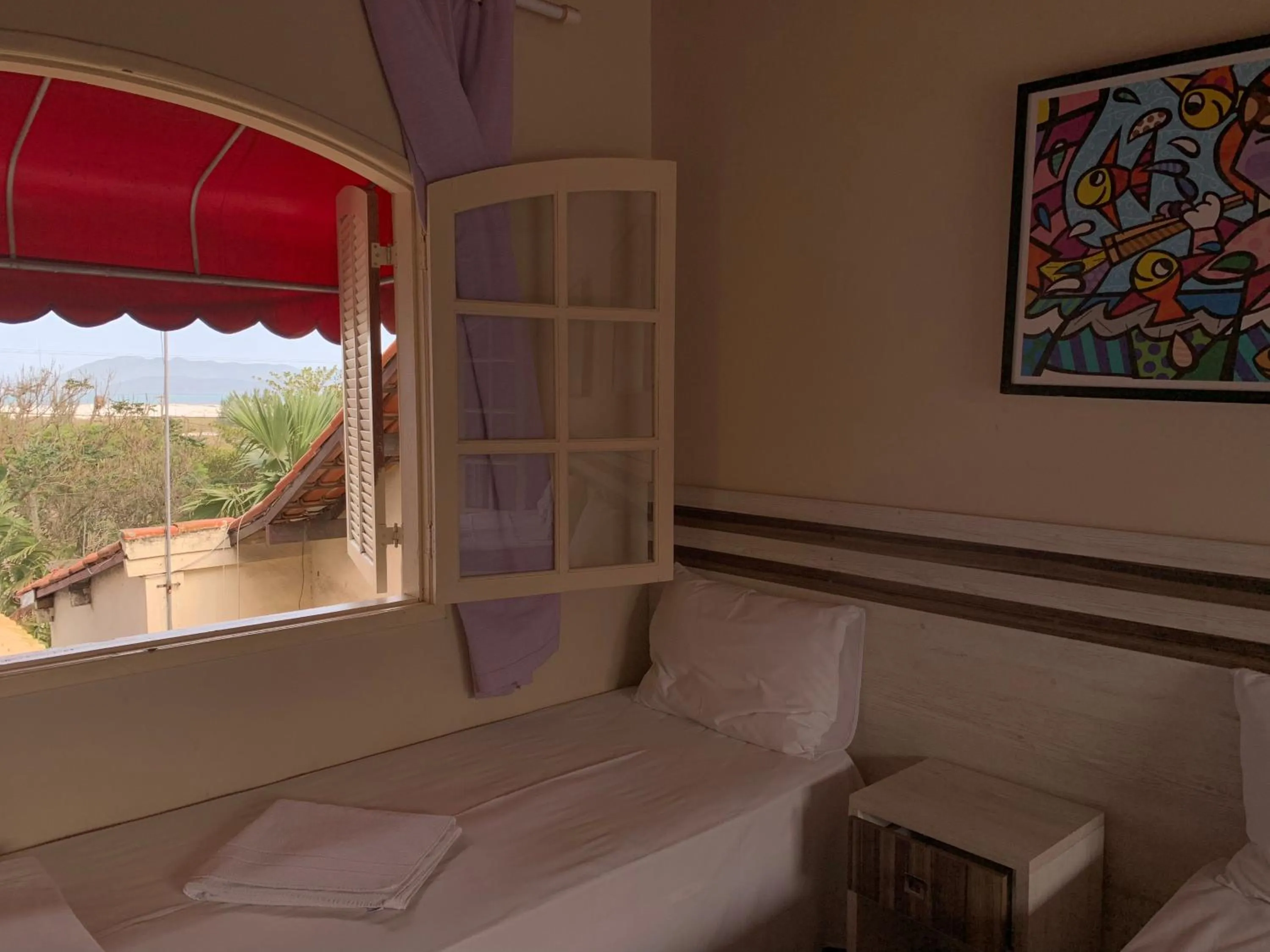 View (from property/room), Bed in Pousada Portal do Mar