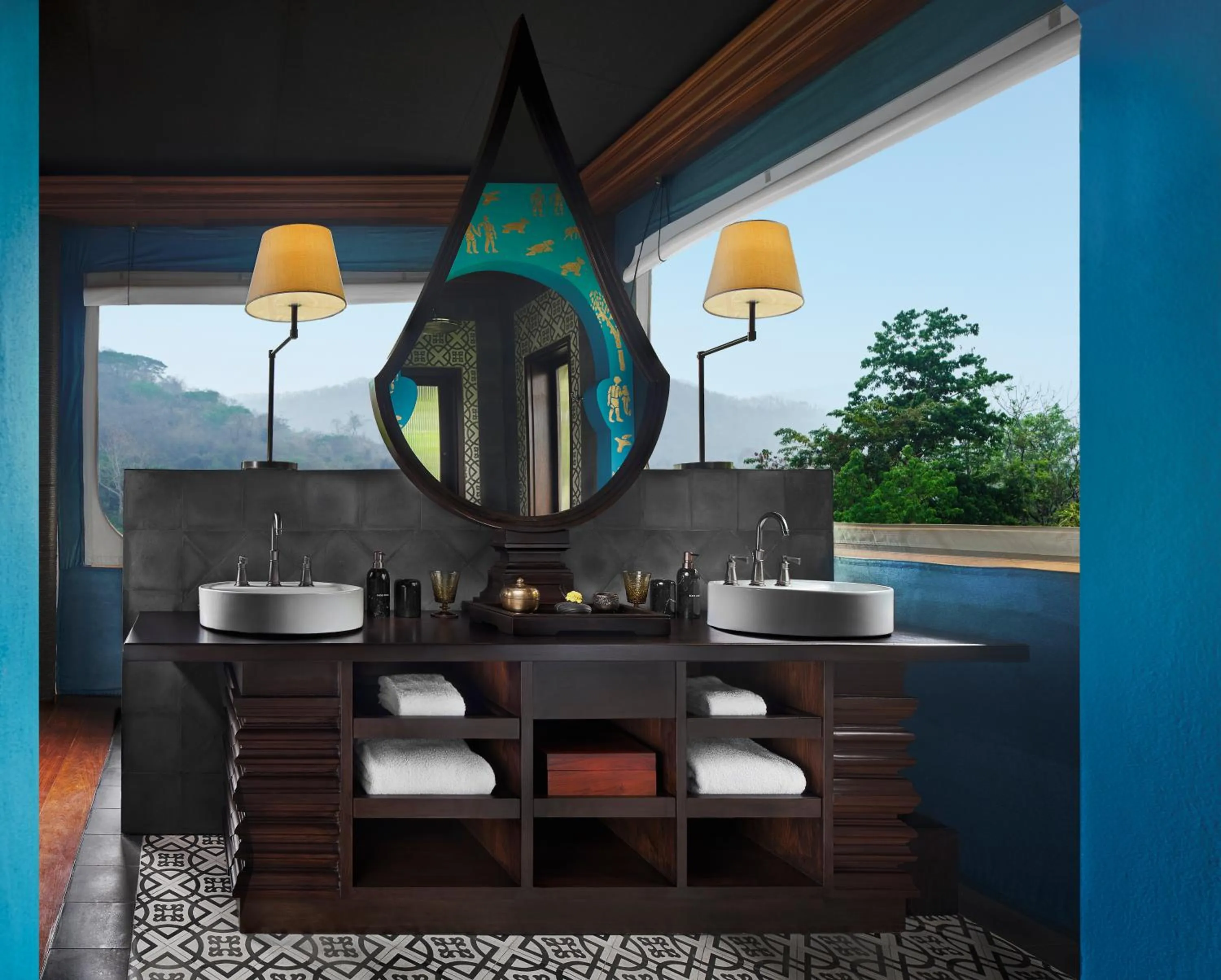 Bathroom in Rosewood Luang Prabang