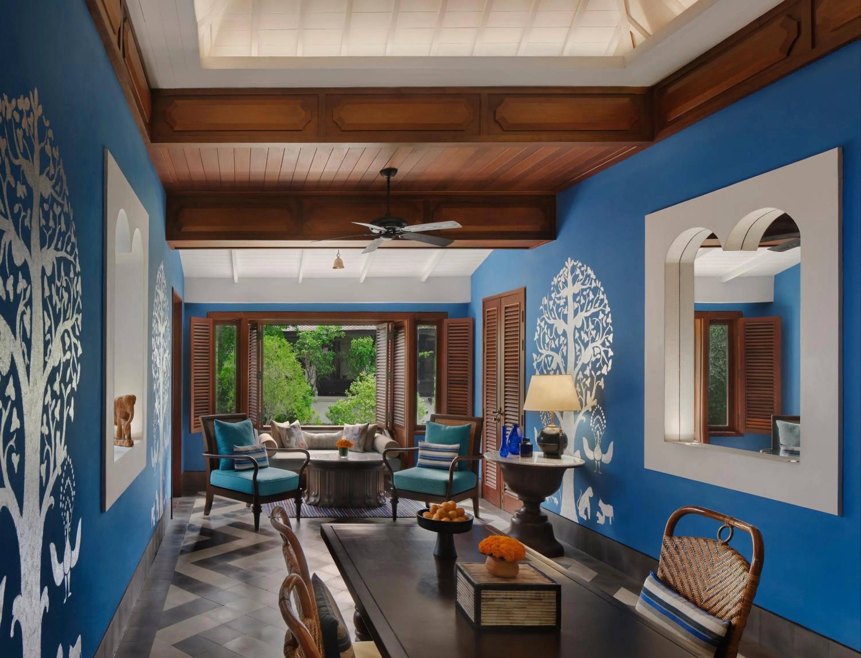 Living room in Rosewood Luang Prabang