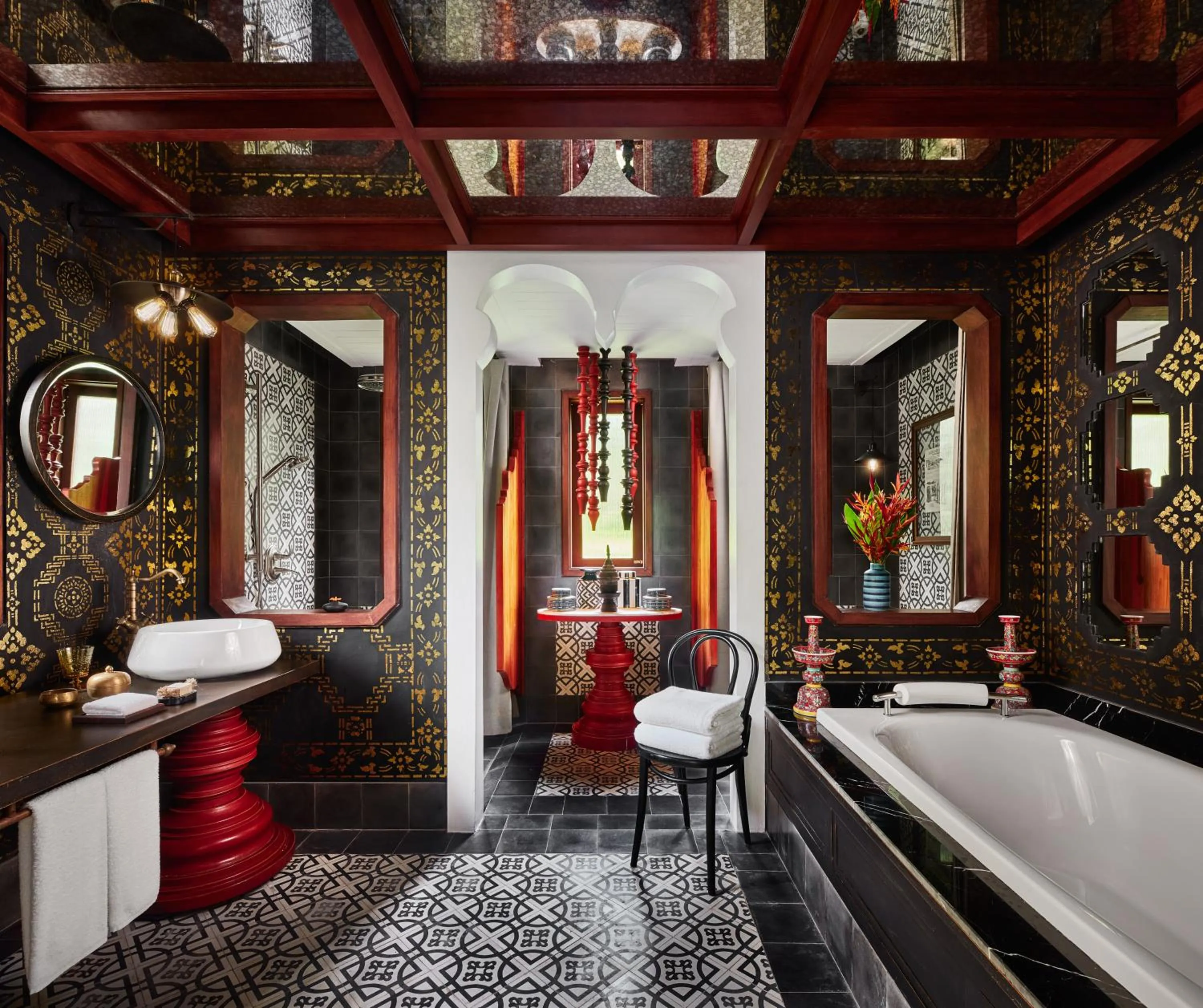 Bathroom in Rosewood Luang Prabang