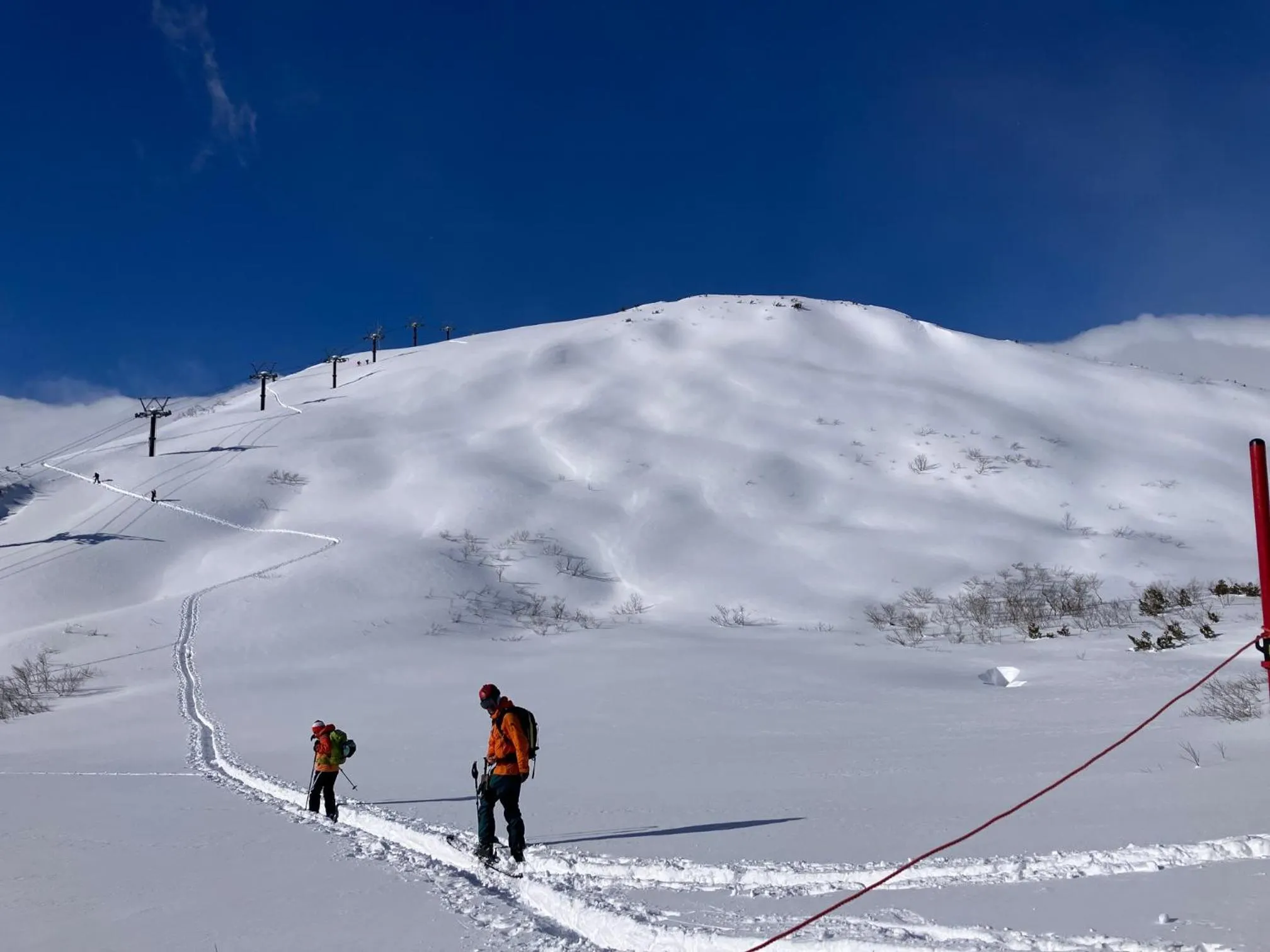 Skiing in Pension Marionette