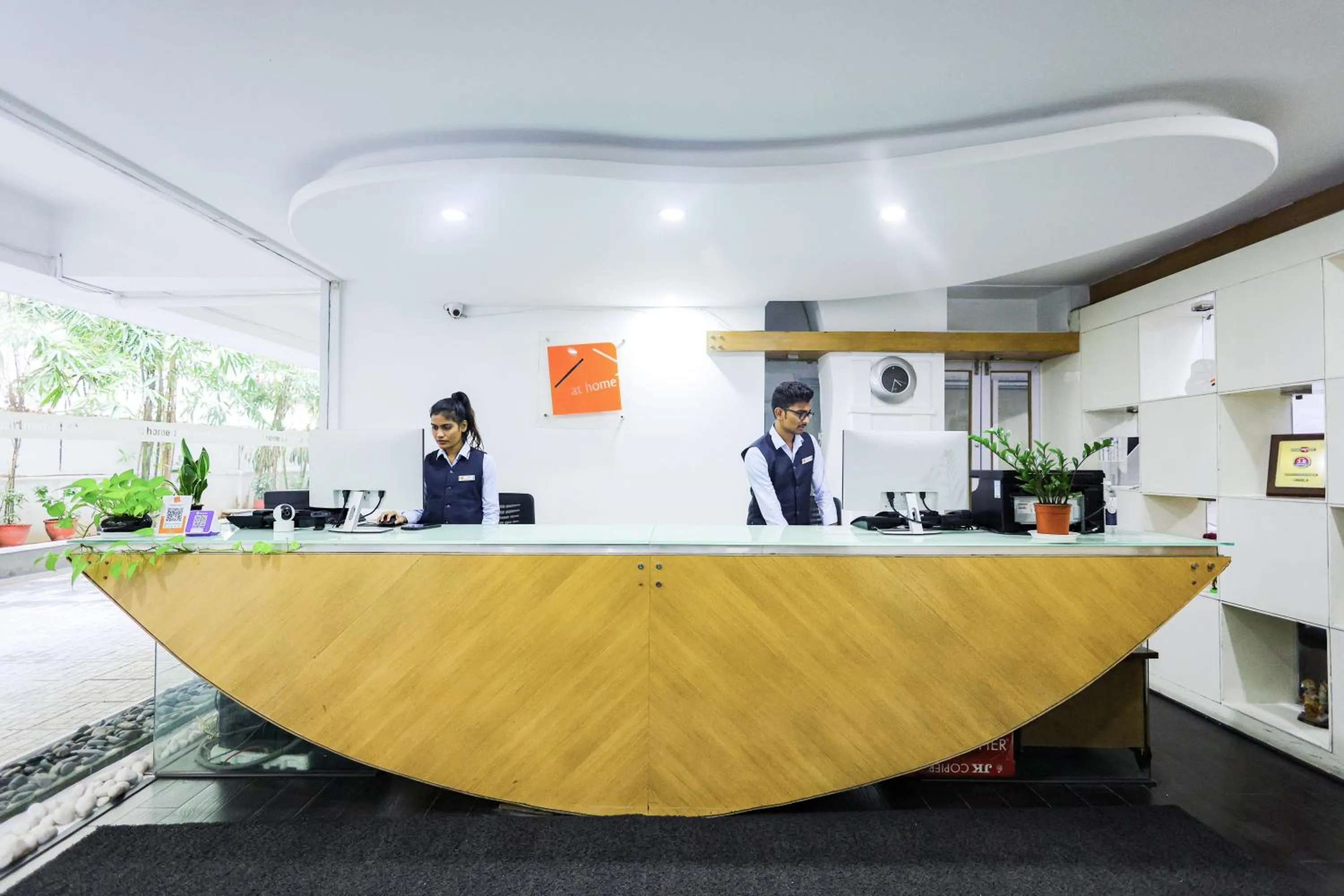 Lobby or reception in Hotel Athome & Serviced Apartments by Deccan Serai Hotels