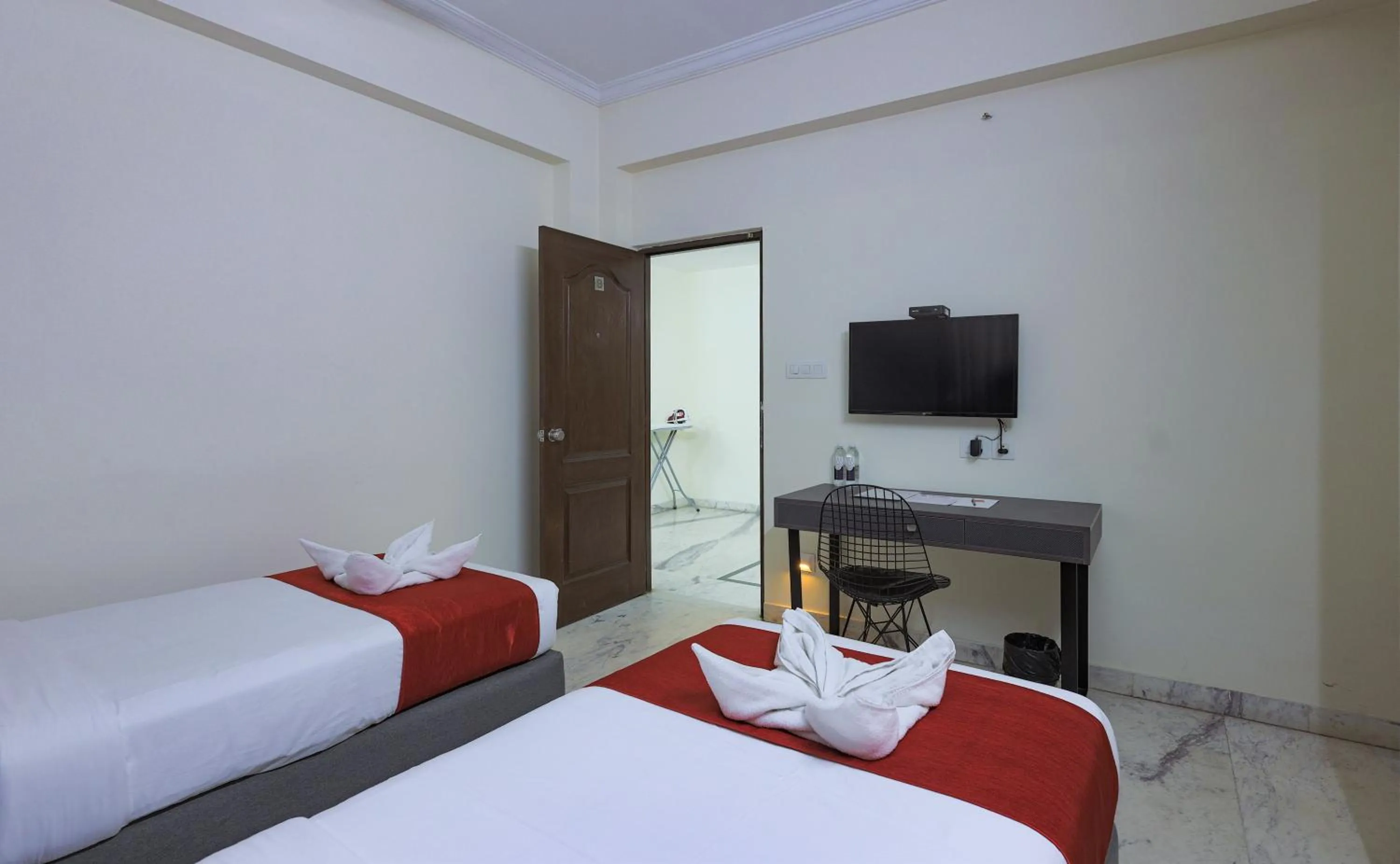Bedroom, Bed in Hotel Athome & Serviced Apartments by Deccan Serai Hotels