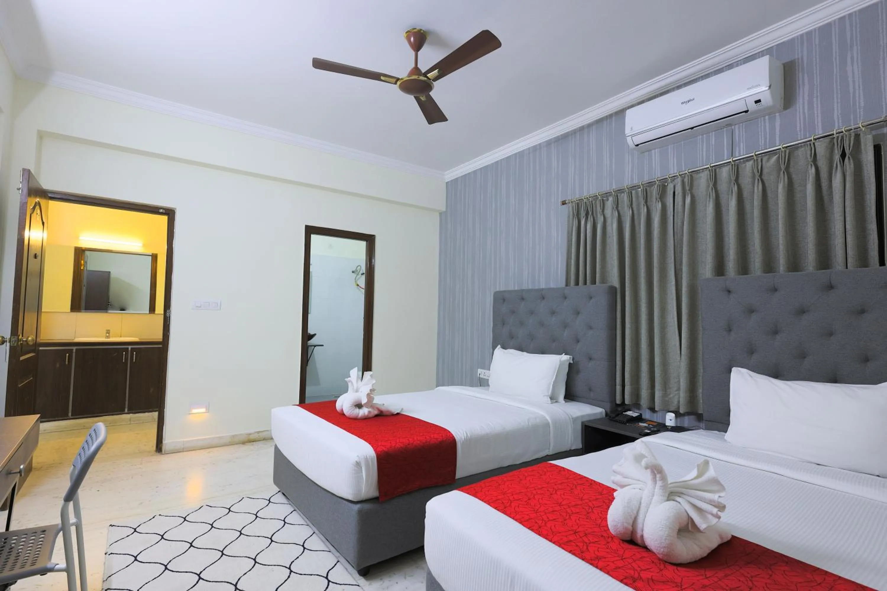 Bed in Hotel Athome & Serviced Apartments by Deccan Serai Hotels