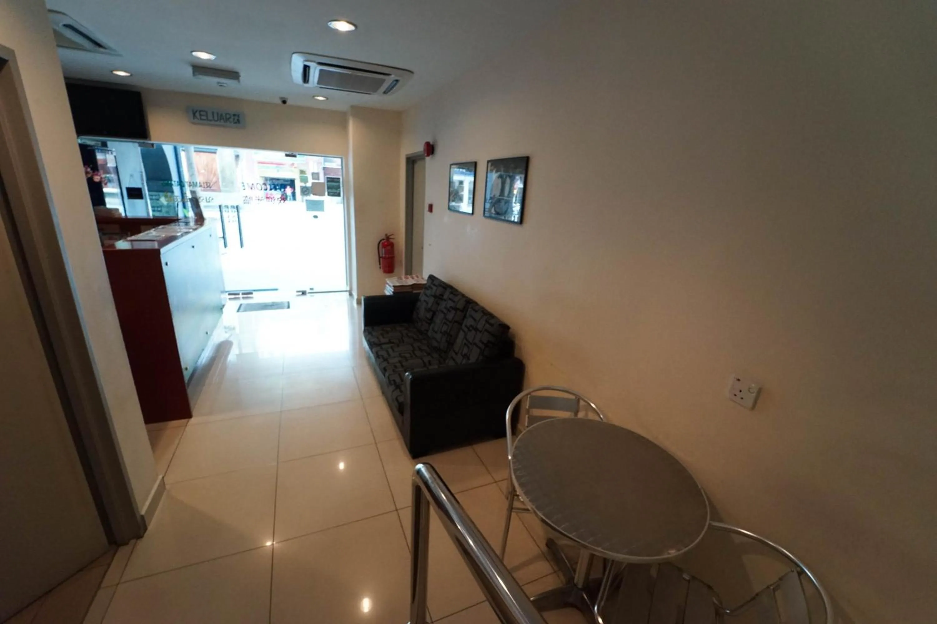 Seating area in Hotel A-One