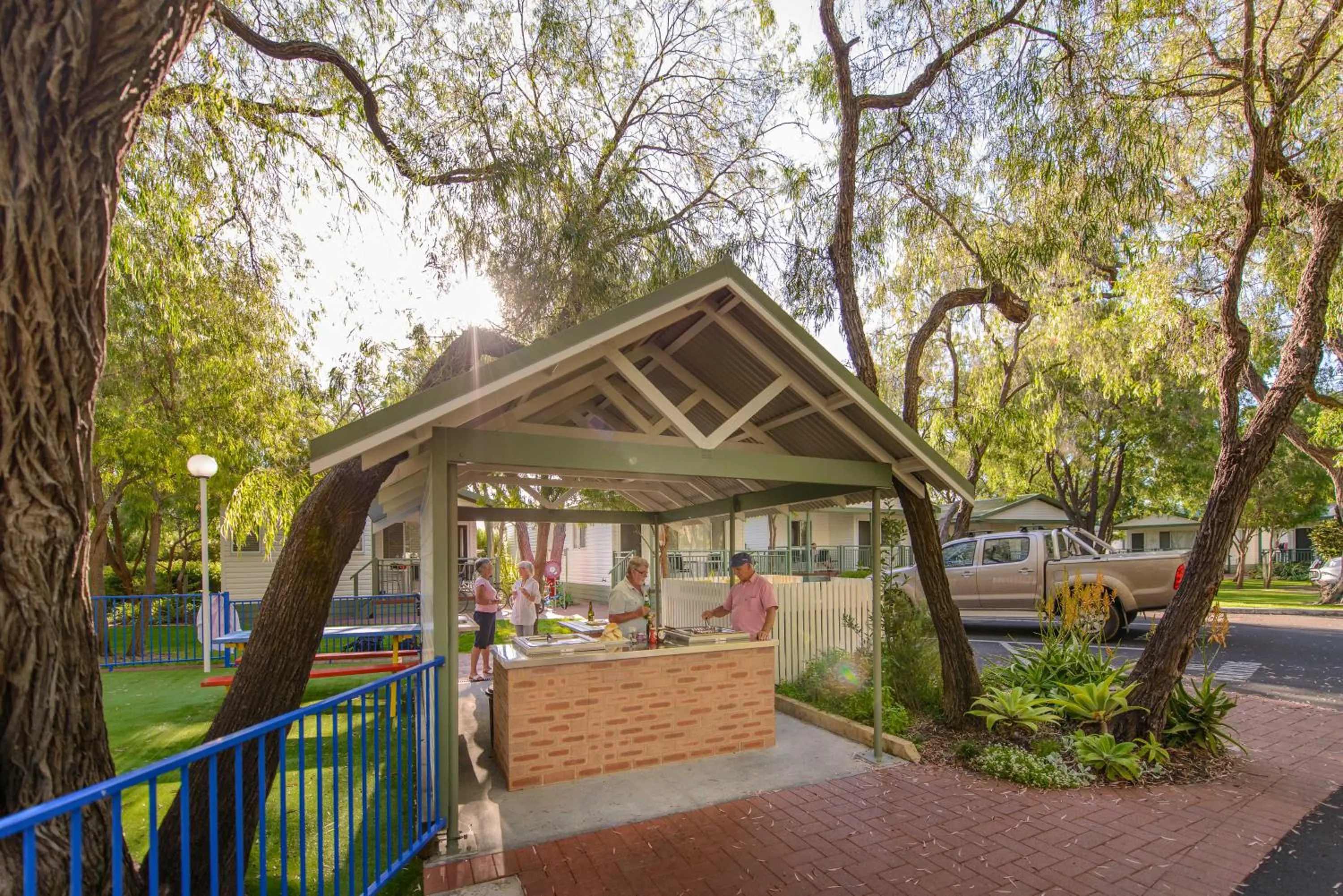 BBQ facilities in Mandalay Holiday Resort and Tourist Park