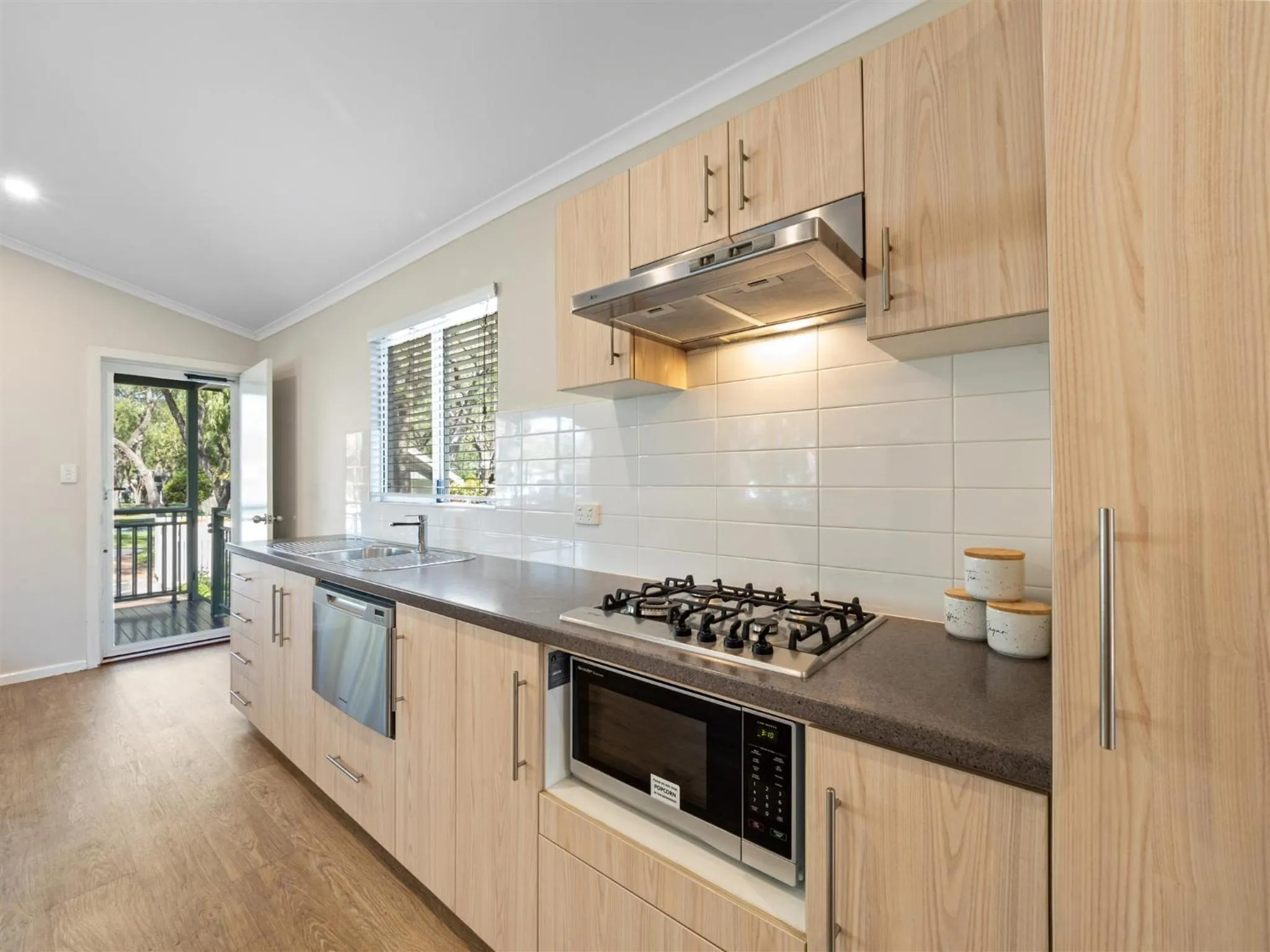 Kitchen or kitchenette in Mandalay Holiday Resort and Tourist Park