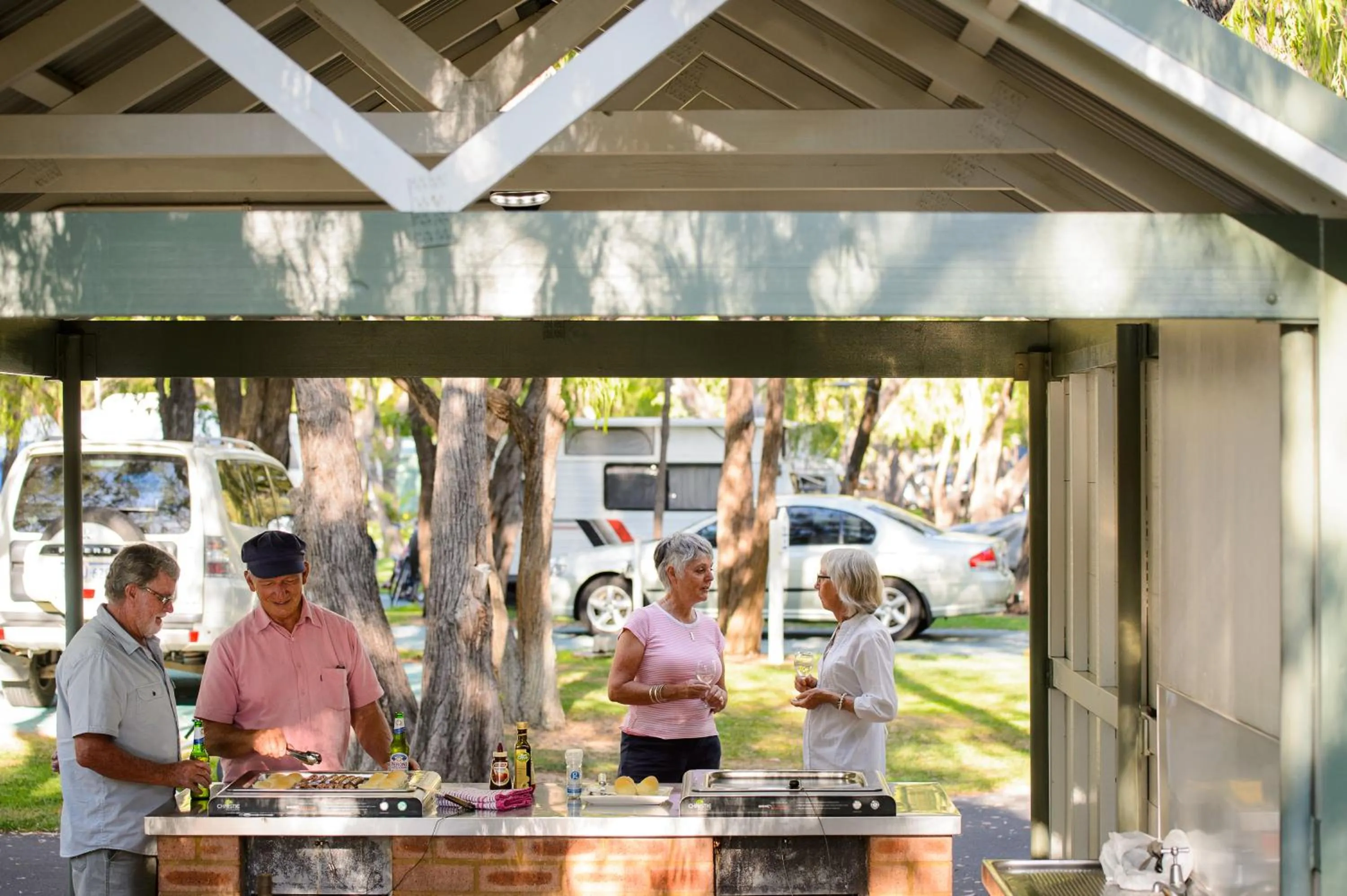 BBQ facilities in Mandalay Holiday Resort and Tourist Park
