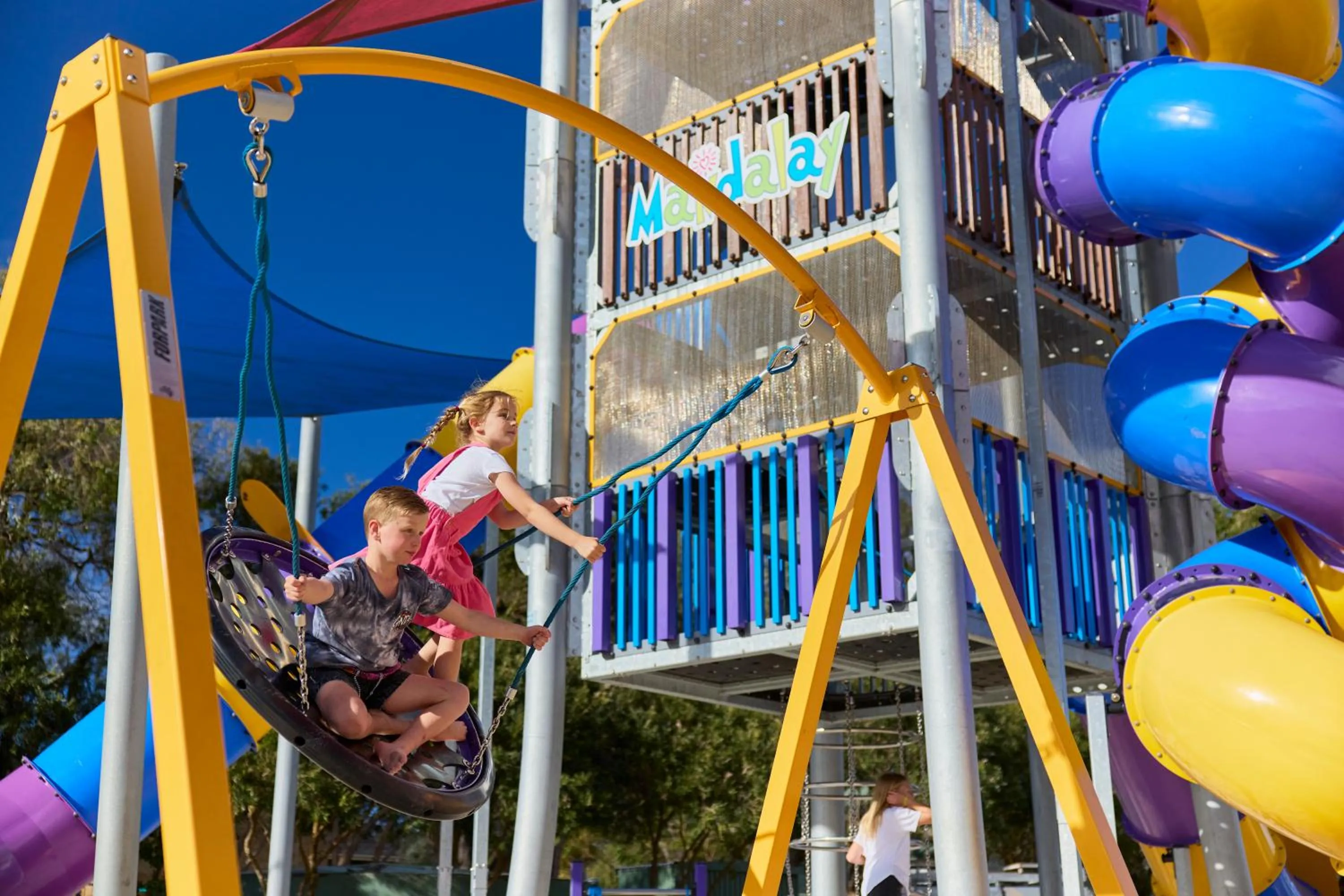 Children play ground in Mandalay Holiday Resort and Tourist Park