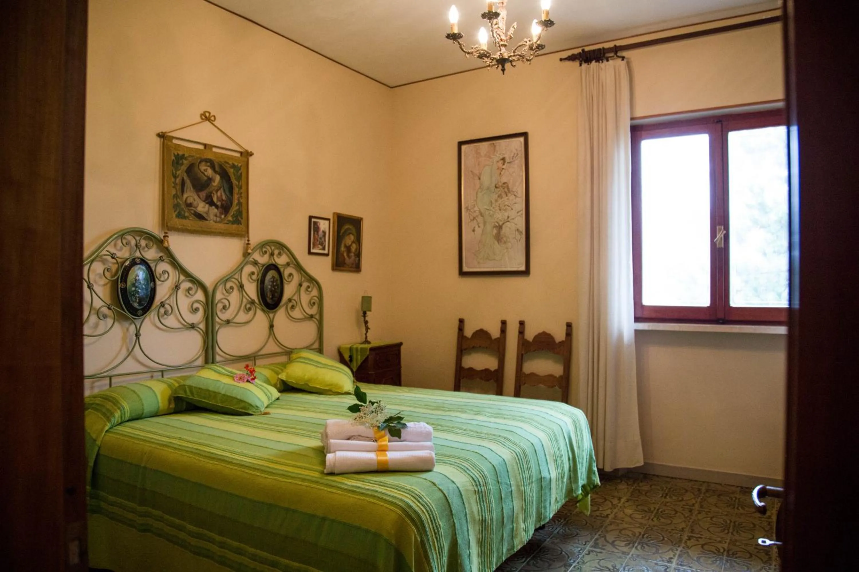 Bed in POGGIO ECO B&B