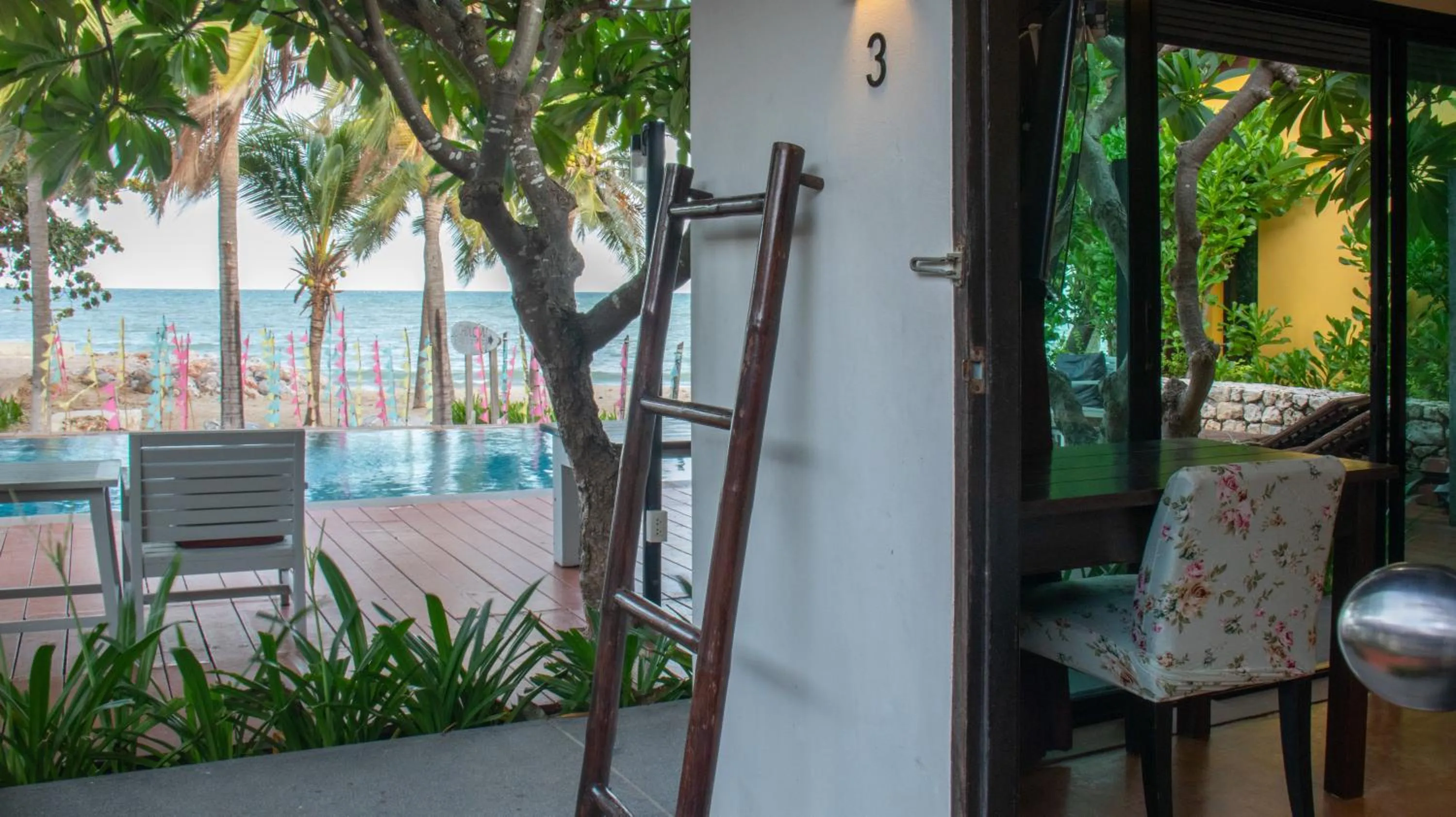 Pool view in Chidlom Resort