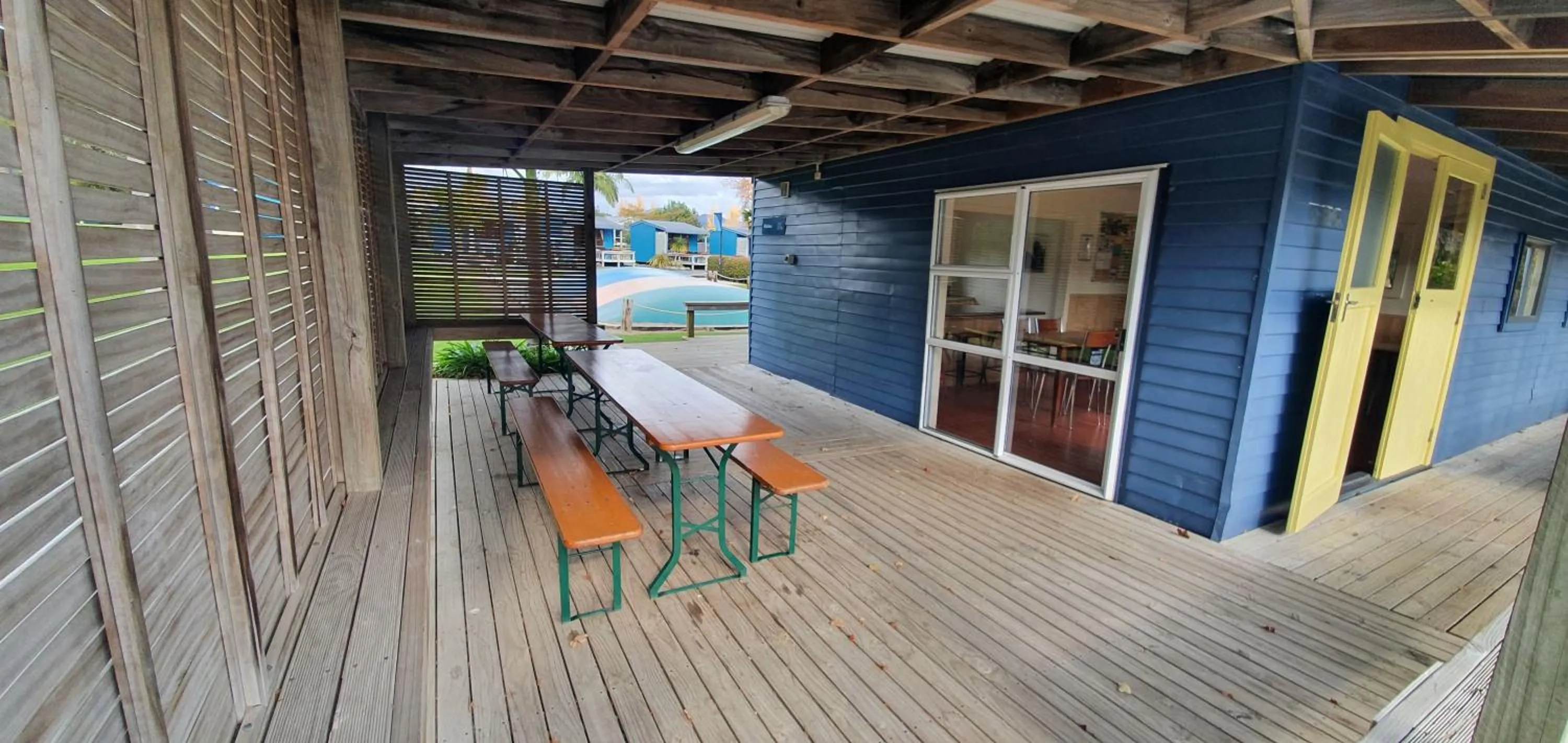 Seating area in Tasman Holiday Parks - Coromandel