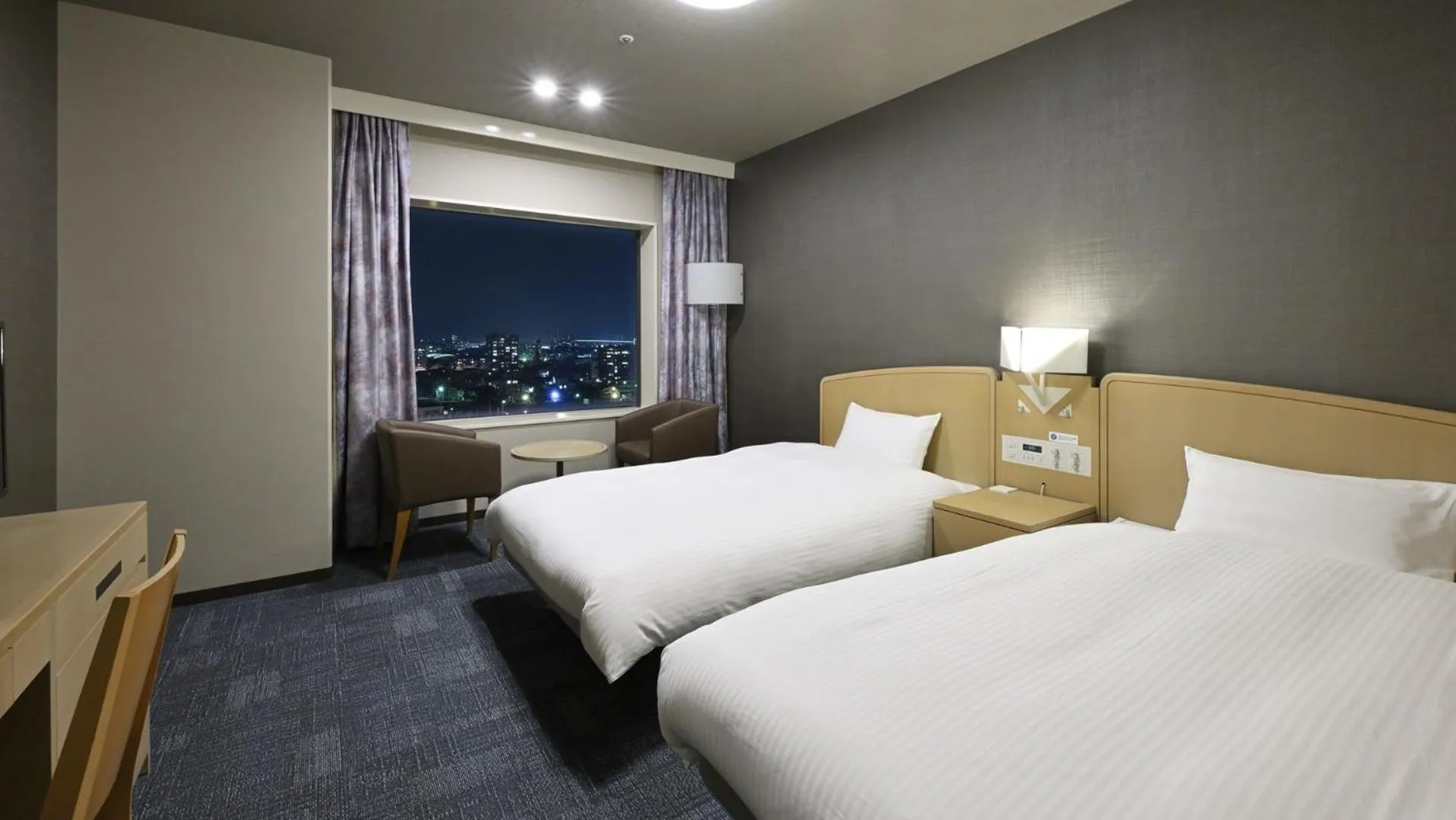 Photo of the whole room, Bed in Tokushima Grandvrio Hotel