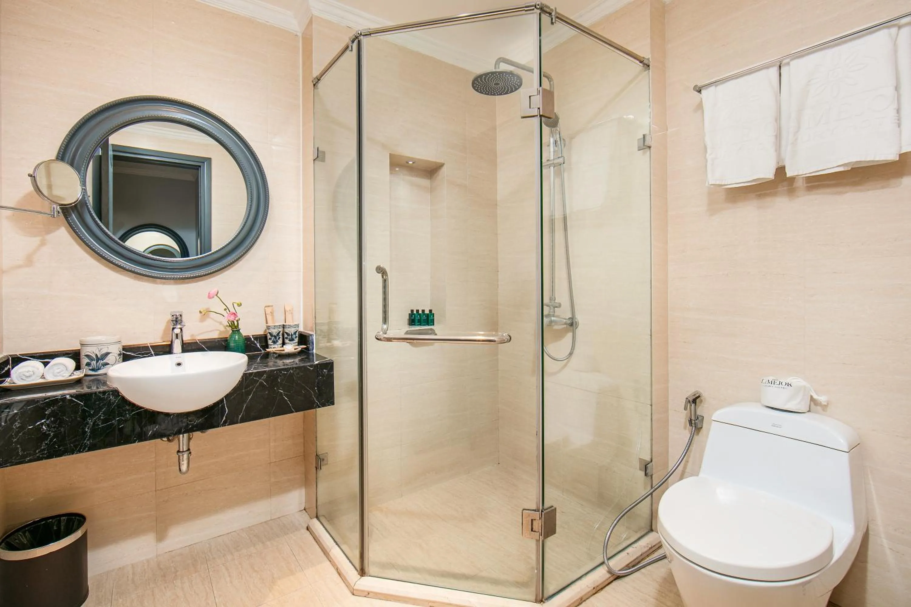 Shower in La Mejor Hotel & Sky Bar