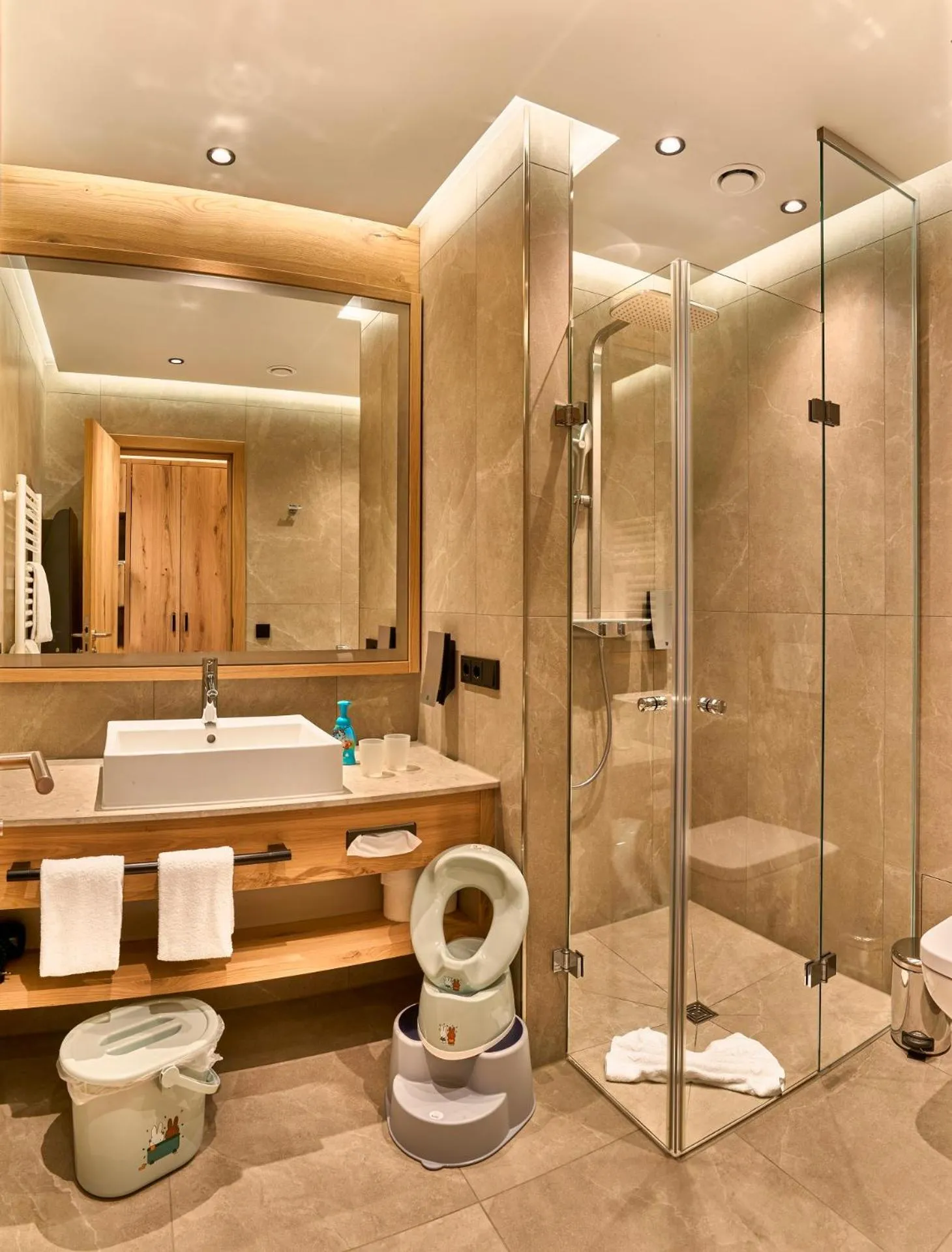 Shower in Familotel Schreinerhof